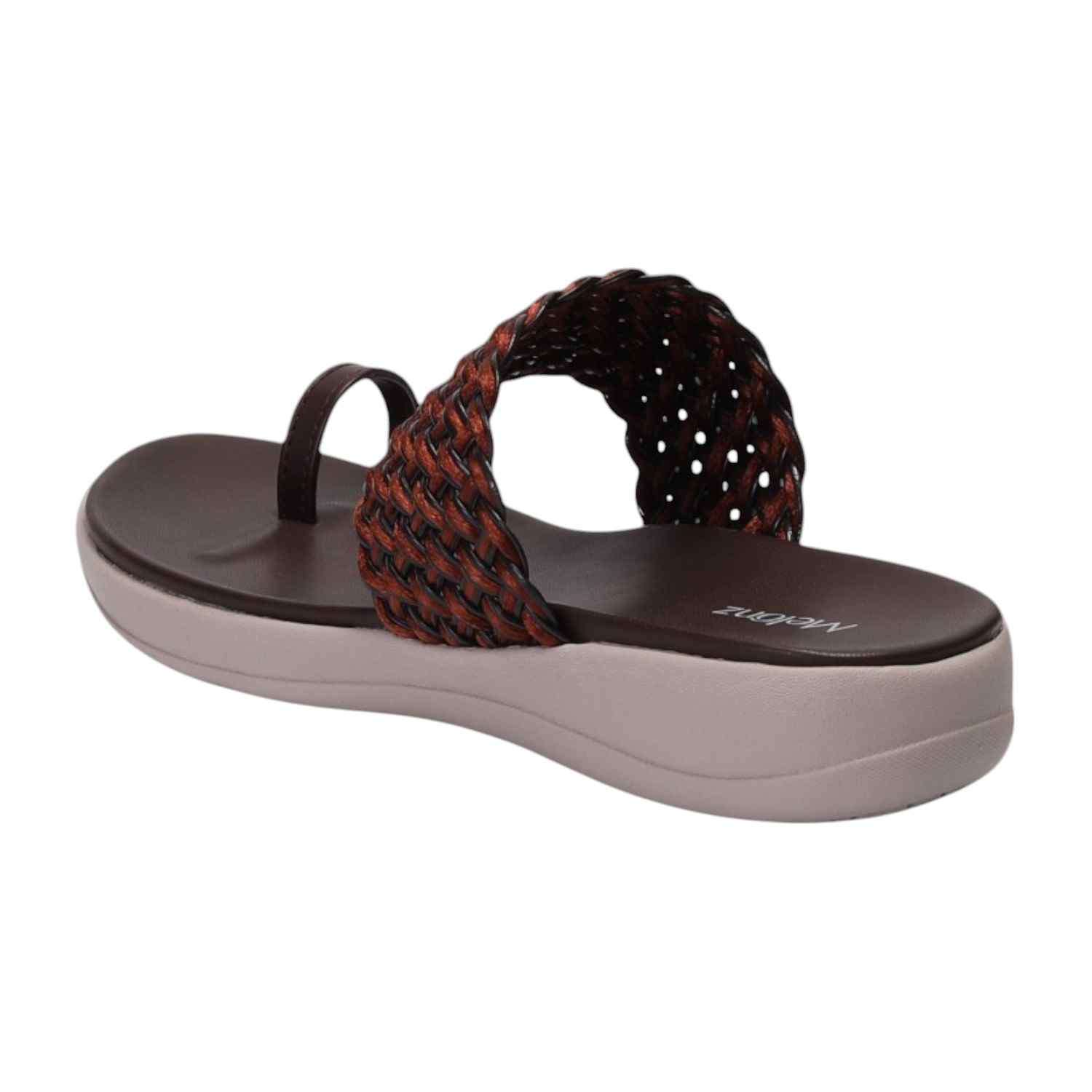 Women Brown Wedges Casual Flat