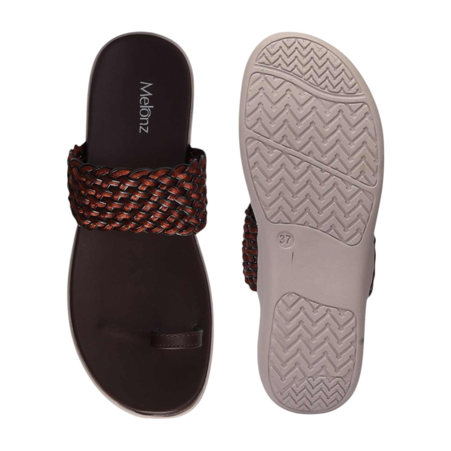 Women Brown Wedges Casual Flat