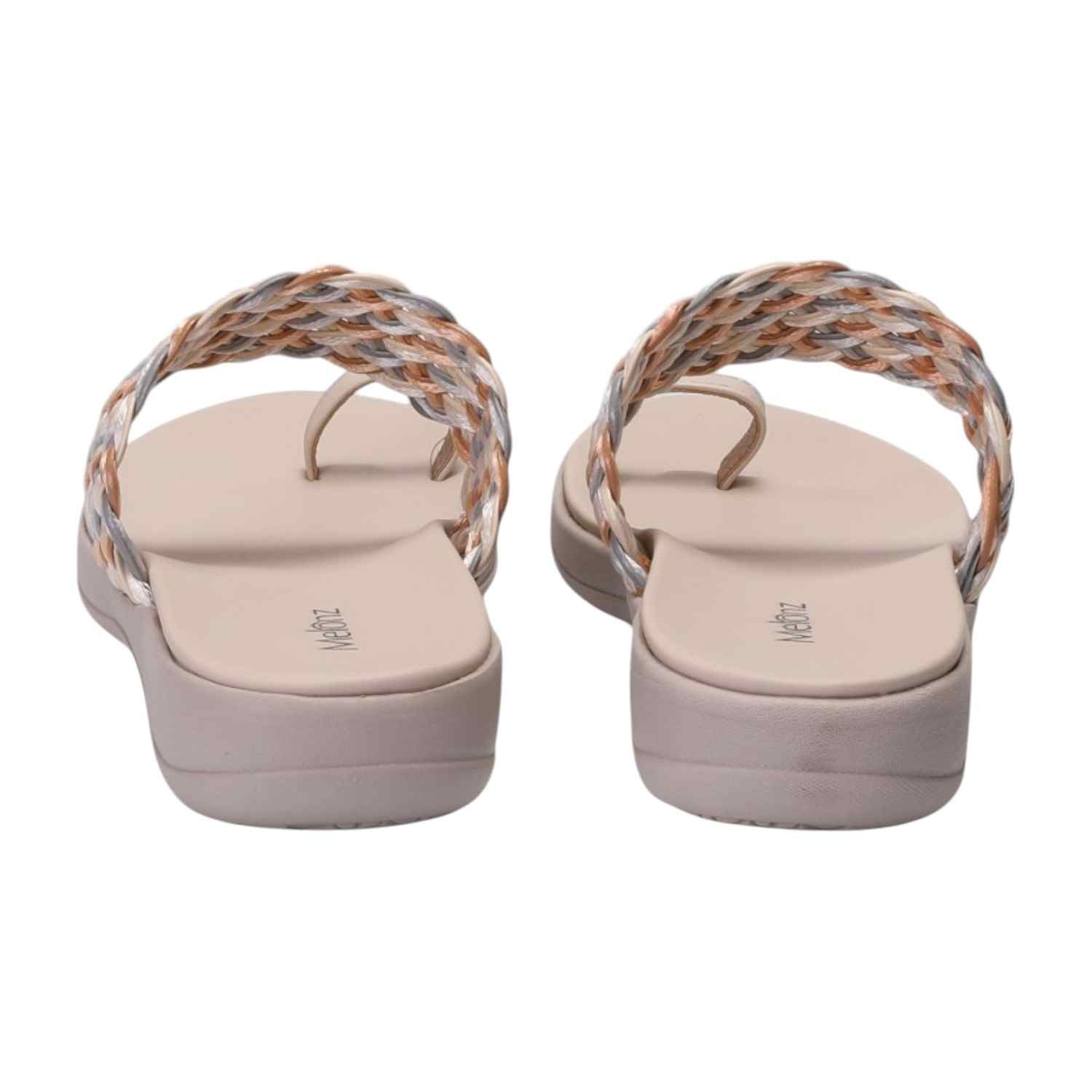 Women Cream Wedges Casual Flat