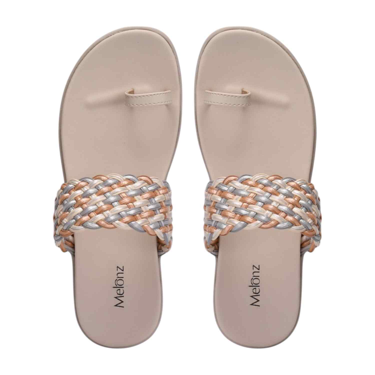 Women Cream Wedges Casual Flat