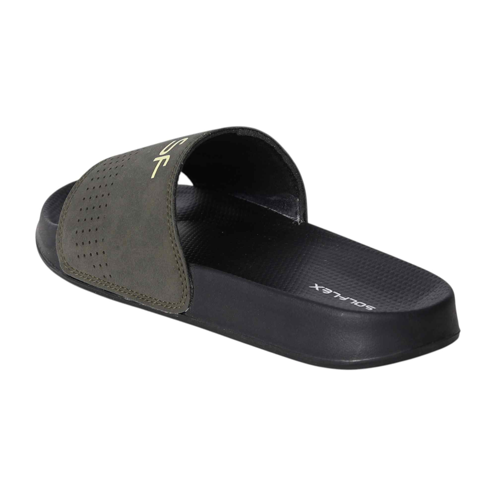 Men Olive Urban Sliders
