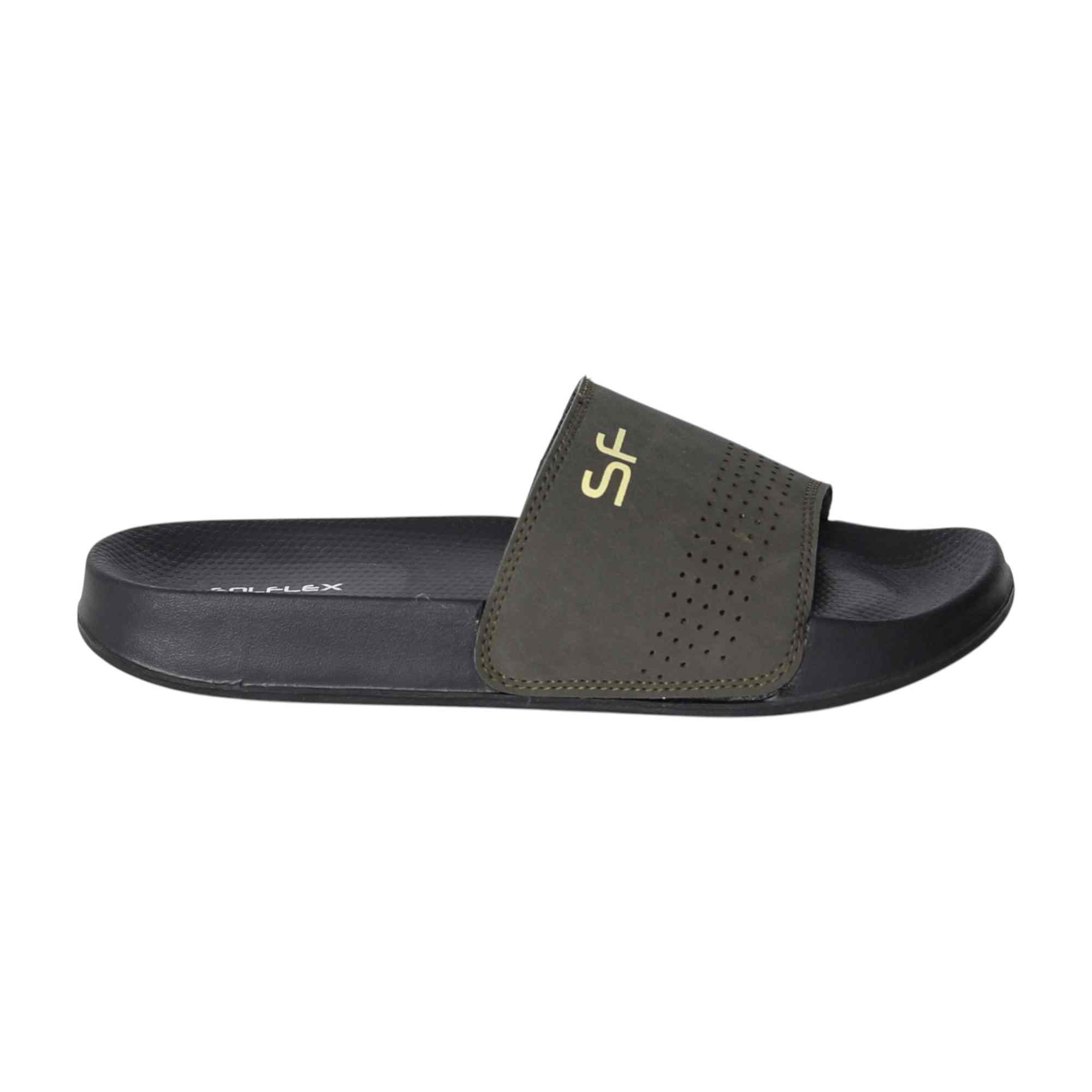 Men Olive Urban Sliders