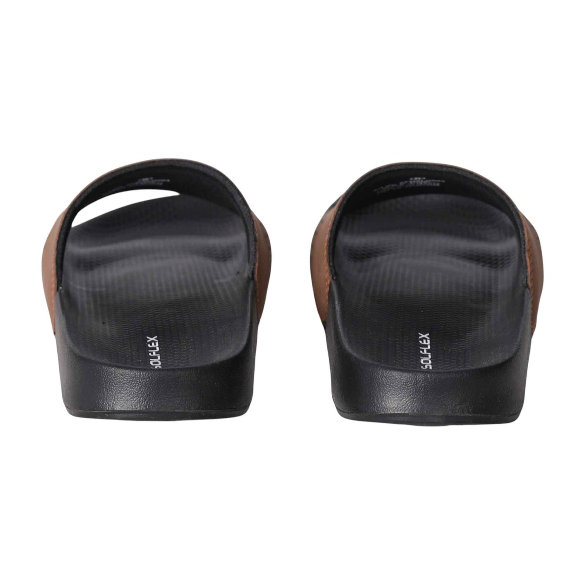 Men Brown Urban Sliders