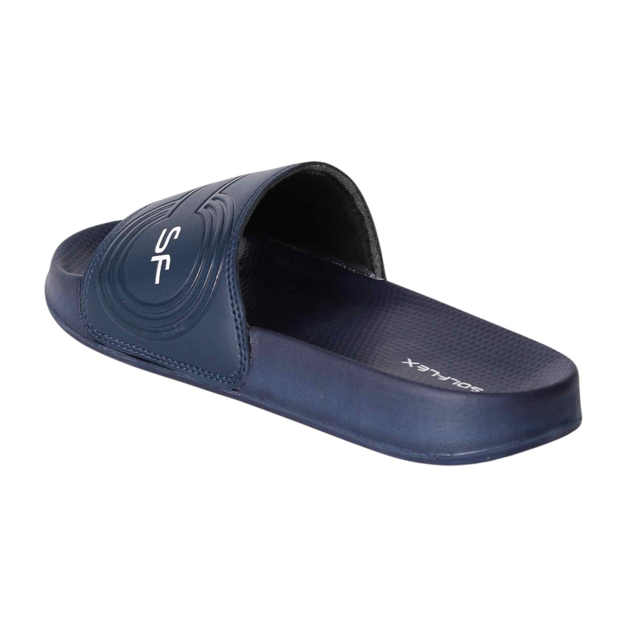 Men Navy Minimalist Slides