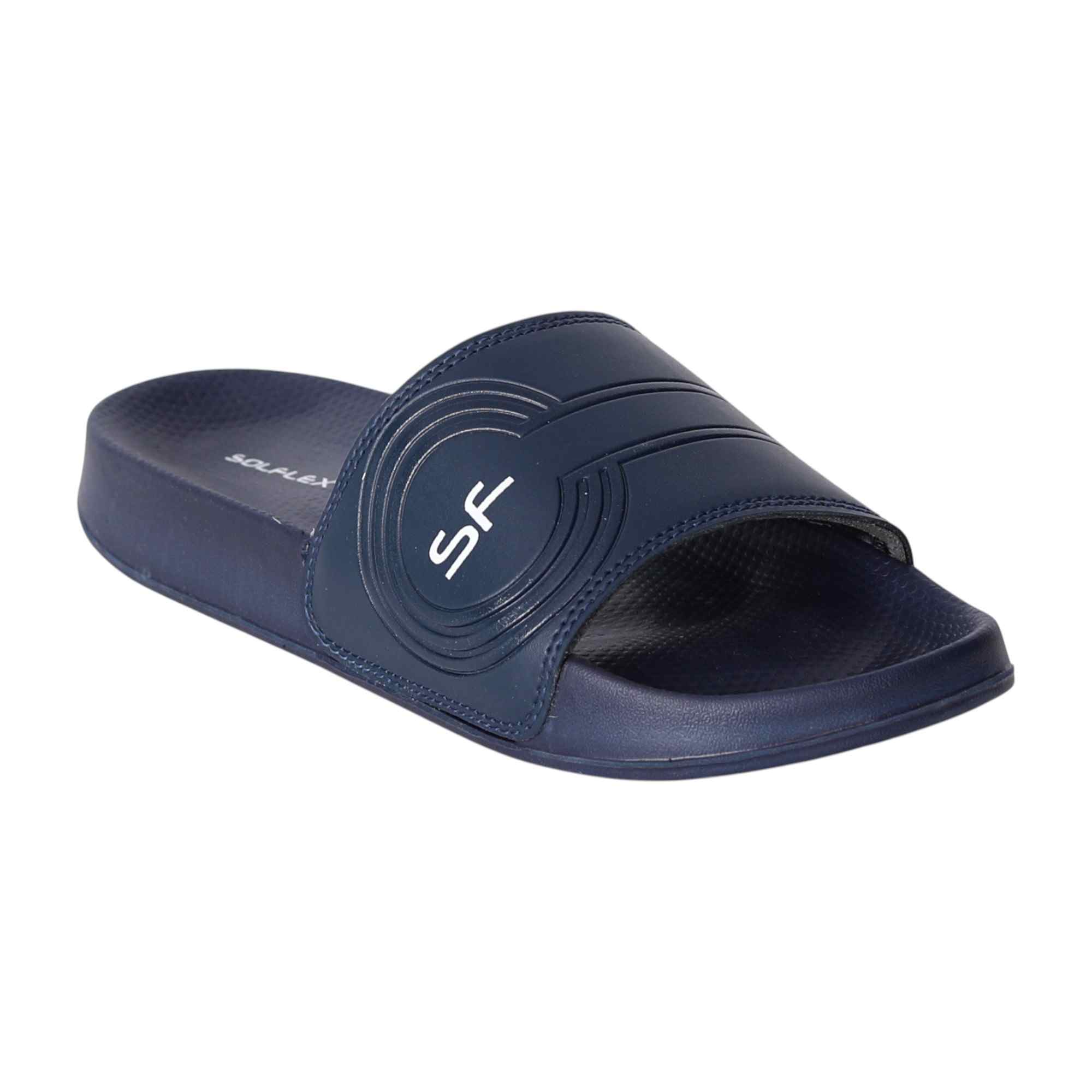 Men Navy Minimalist Slides