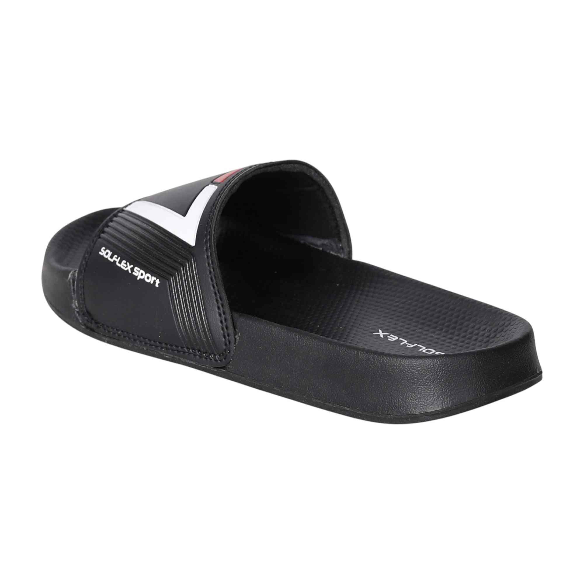 Men Black Dynamic Sport Slides