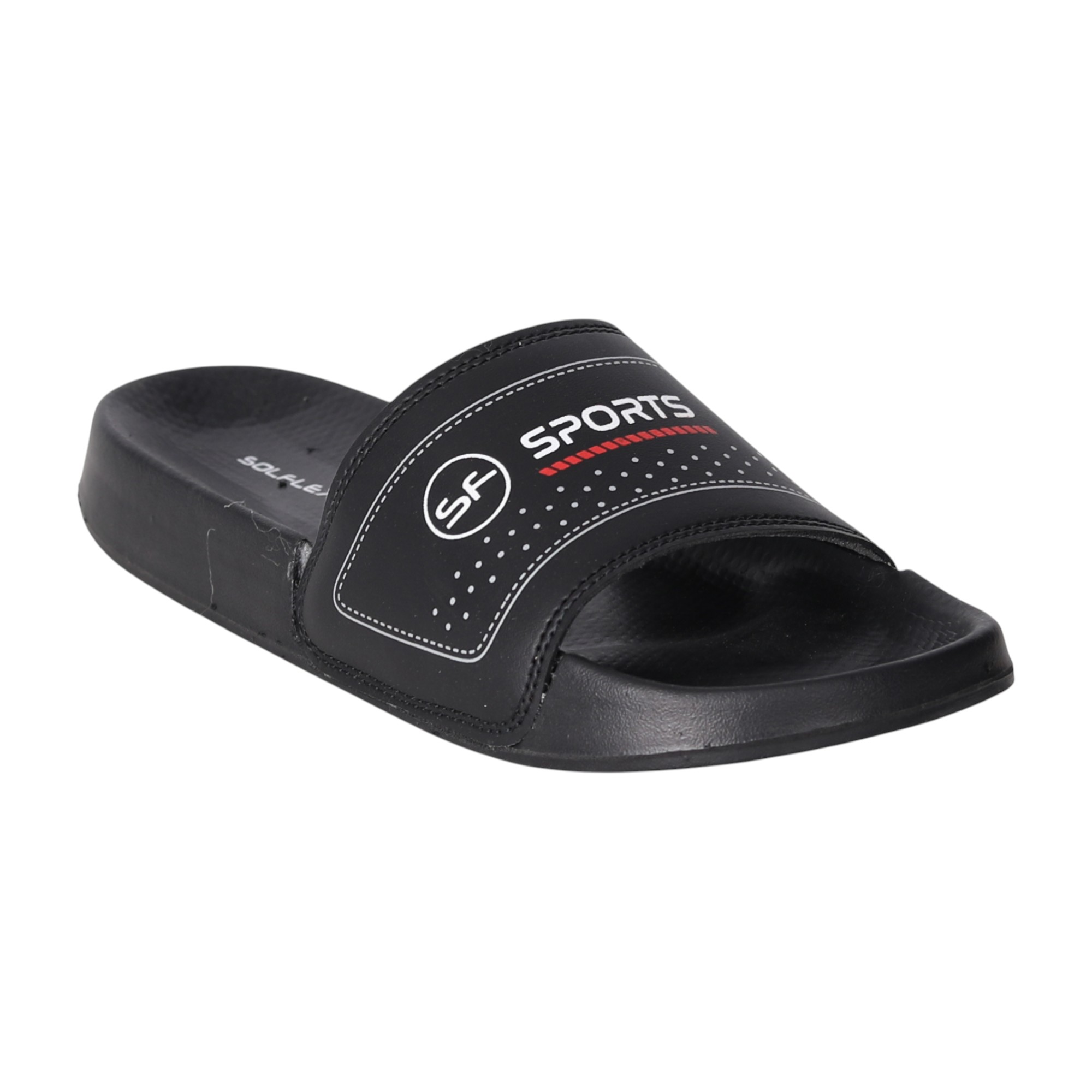 Men Black Performance Sport Slides