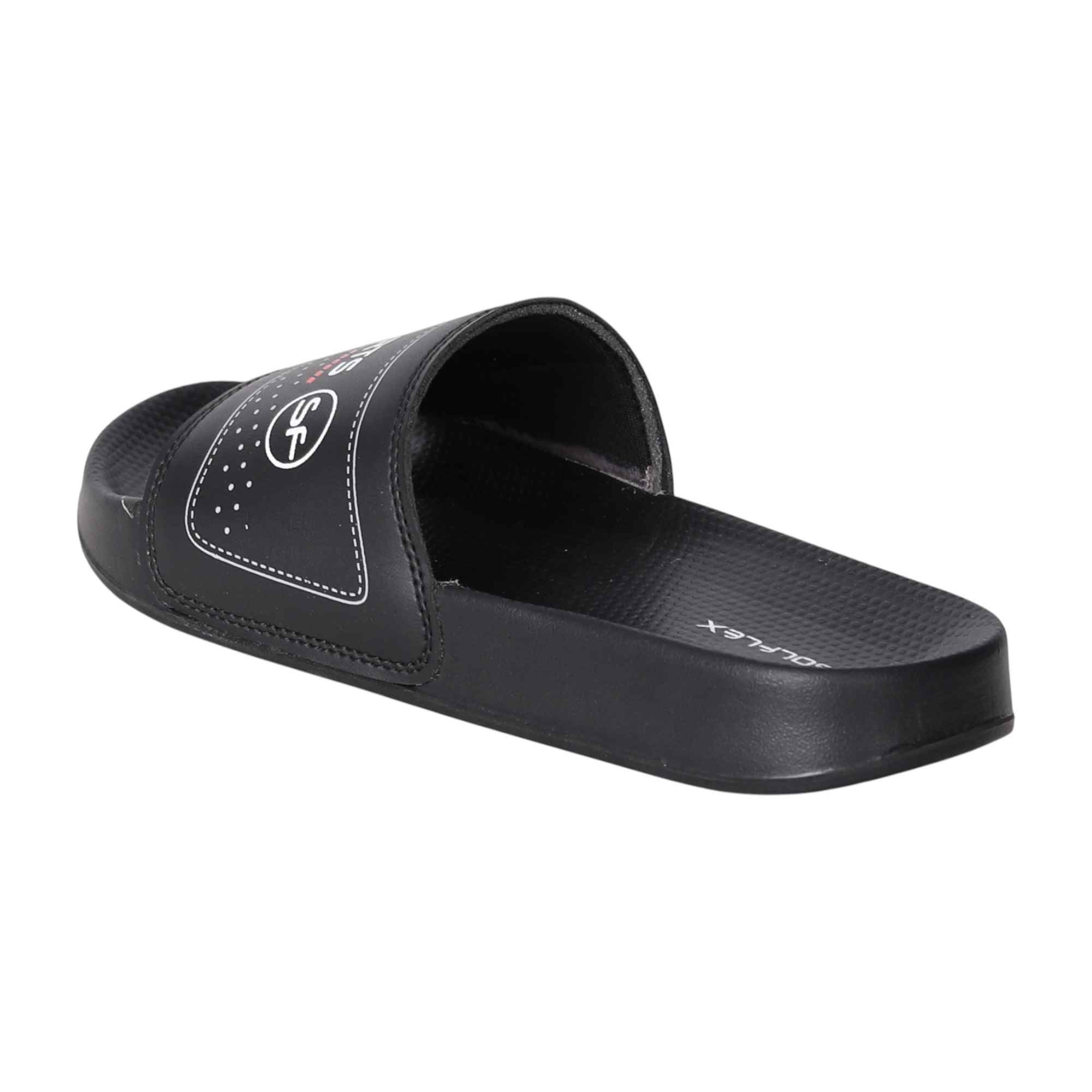 Men Black Performance Sport Slides