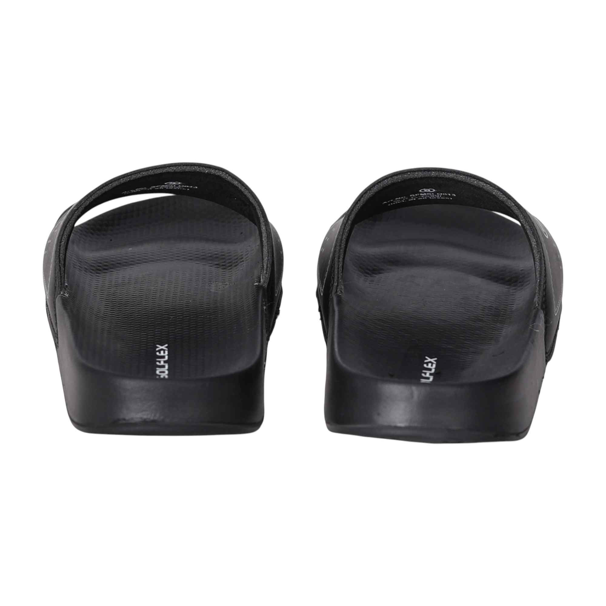 Men Black Performance Sport Slides