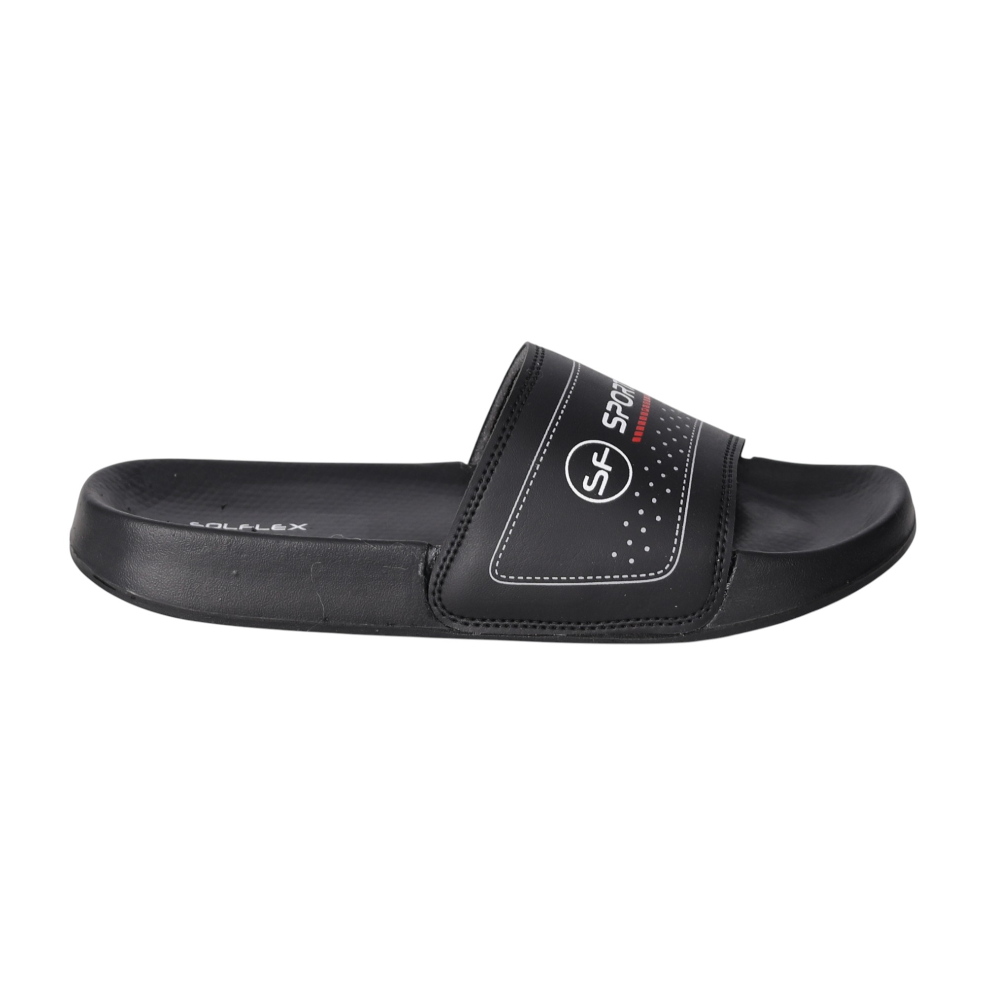Men Black Performance Sport Slides