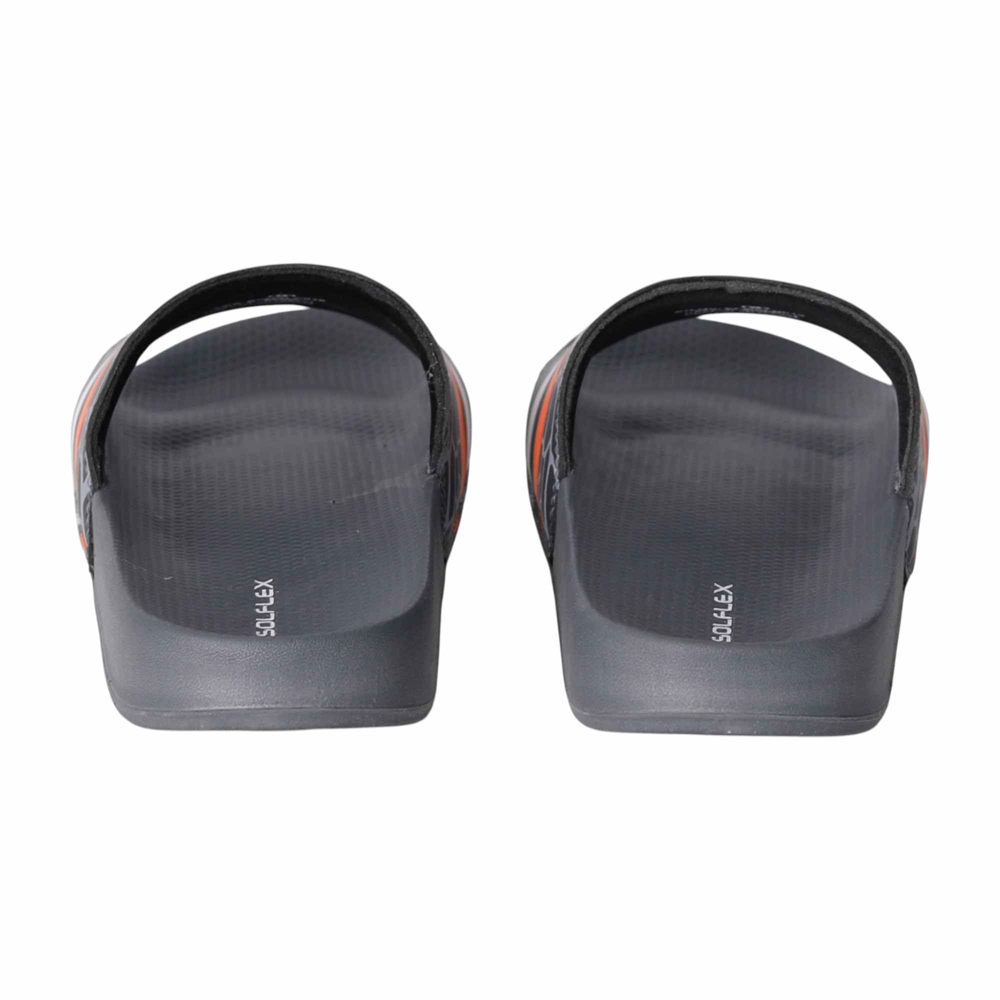 Men Grey Pulse Stripe Slides