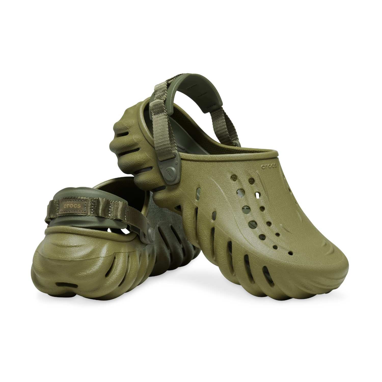 Echo Men Olive Green Clogs