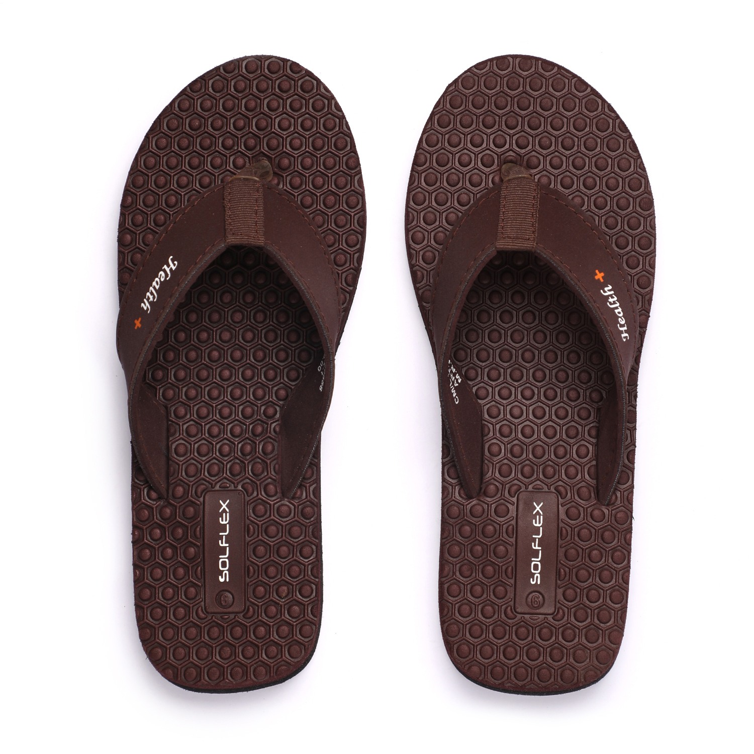 Solflex Women Brown Flip Flops