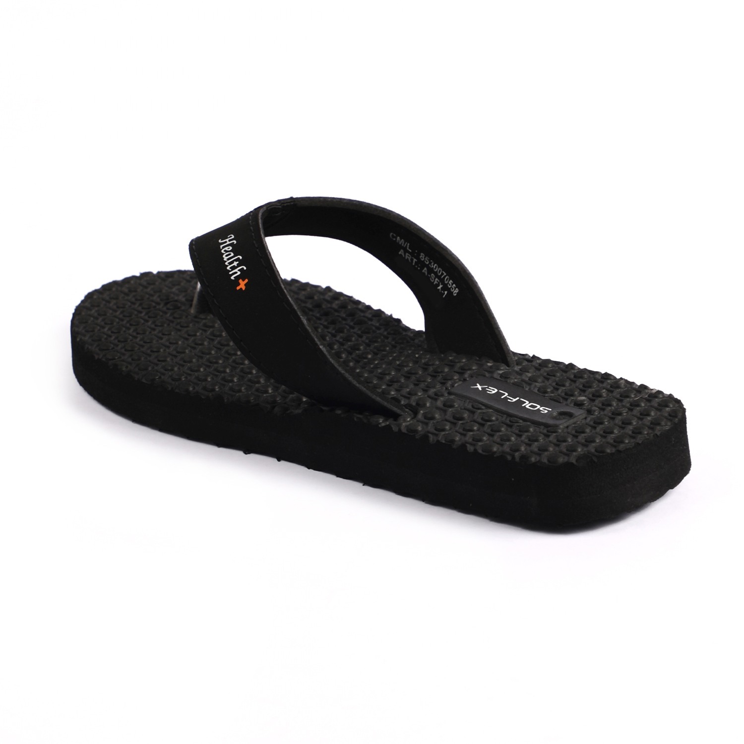 Solflex Women Black Flip Flops