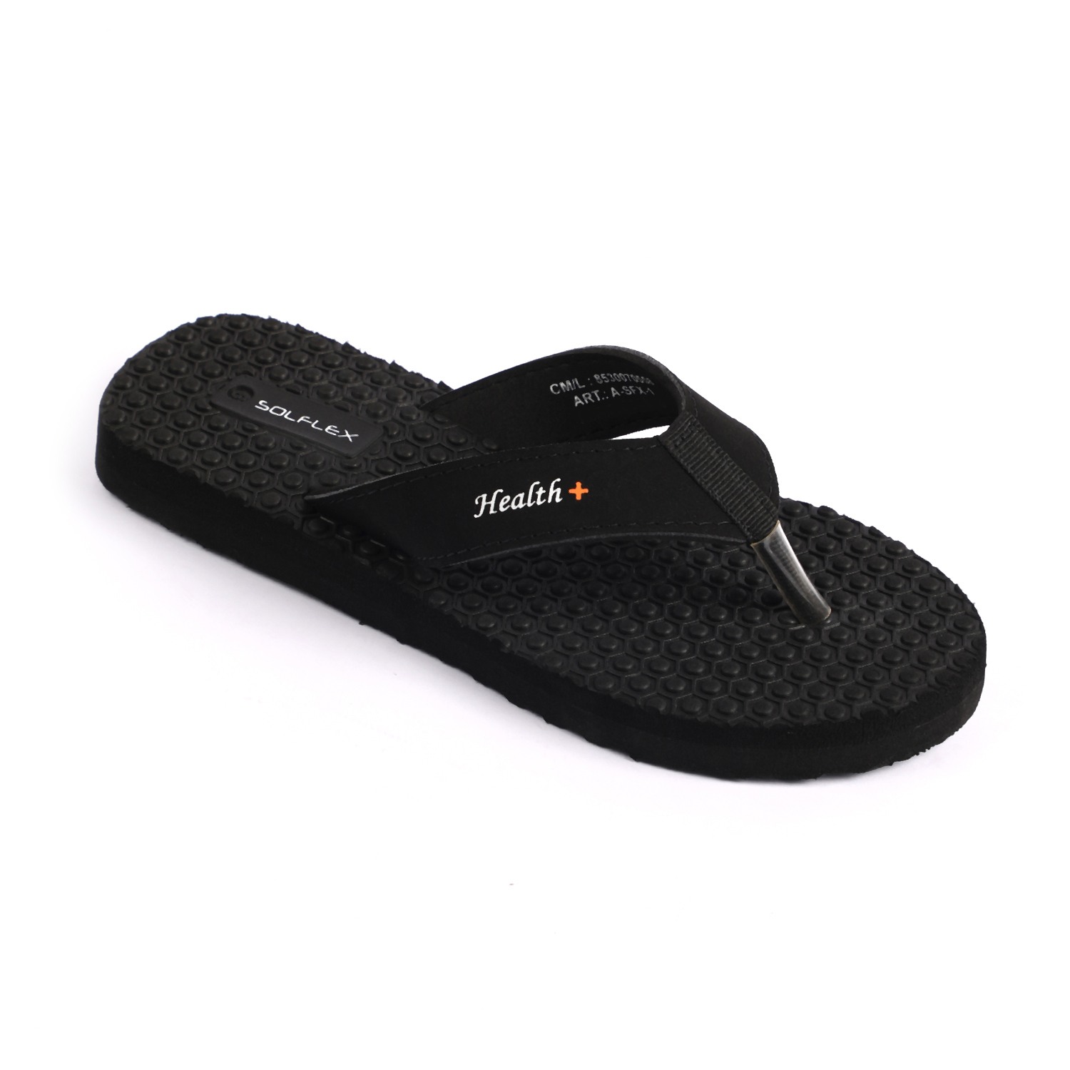 Solflex Women Black Flip Flops