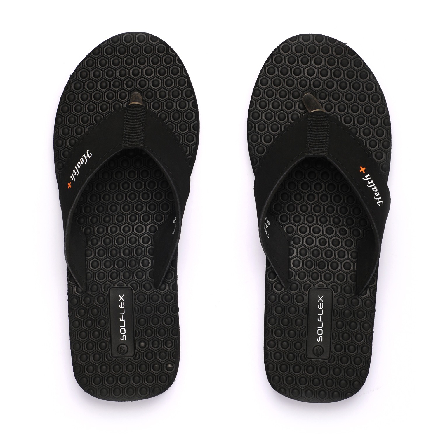 Solflex Women Black Flip Flops