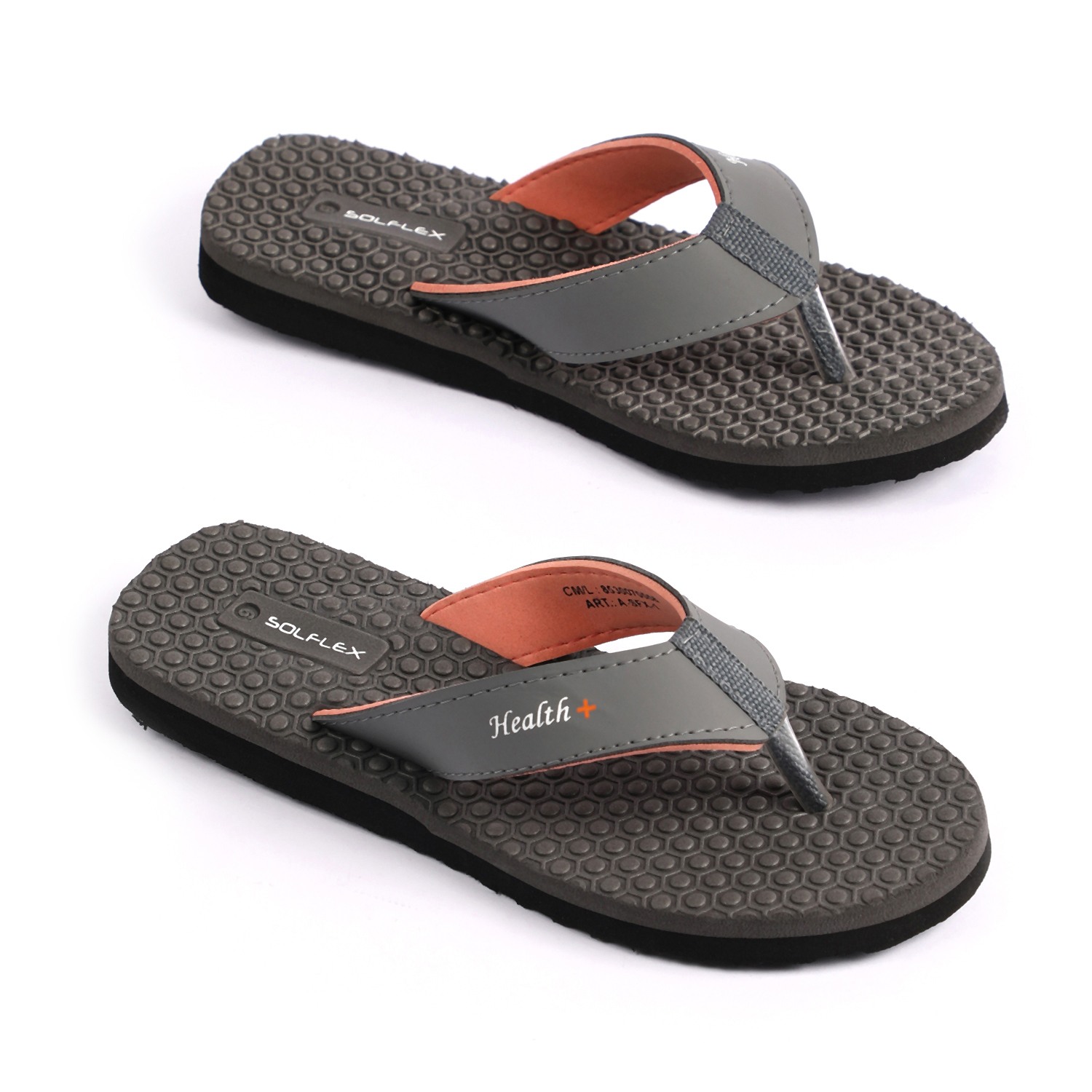 Solflex Women Grey Flip Flops