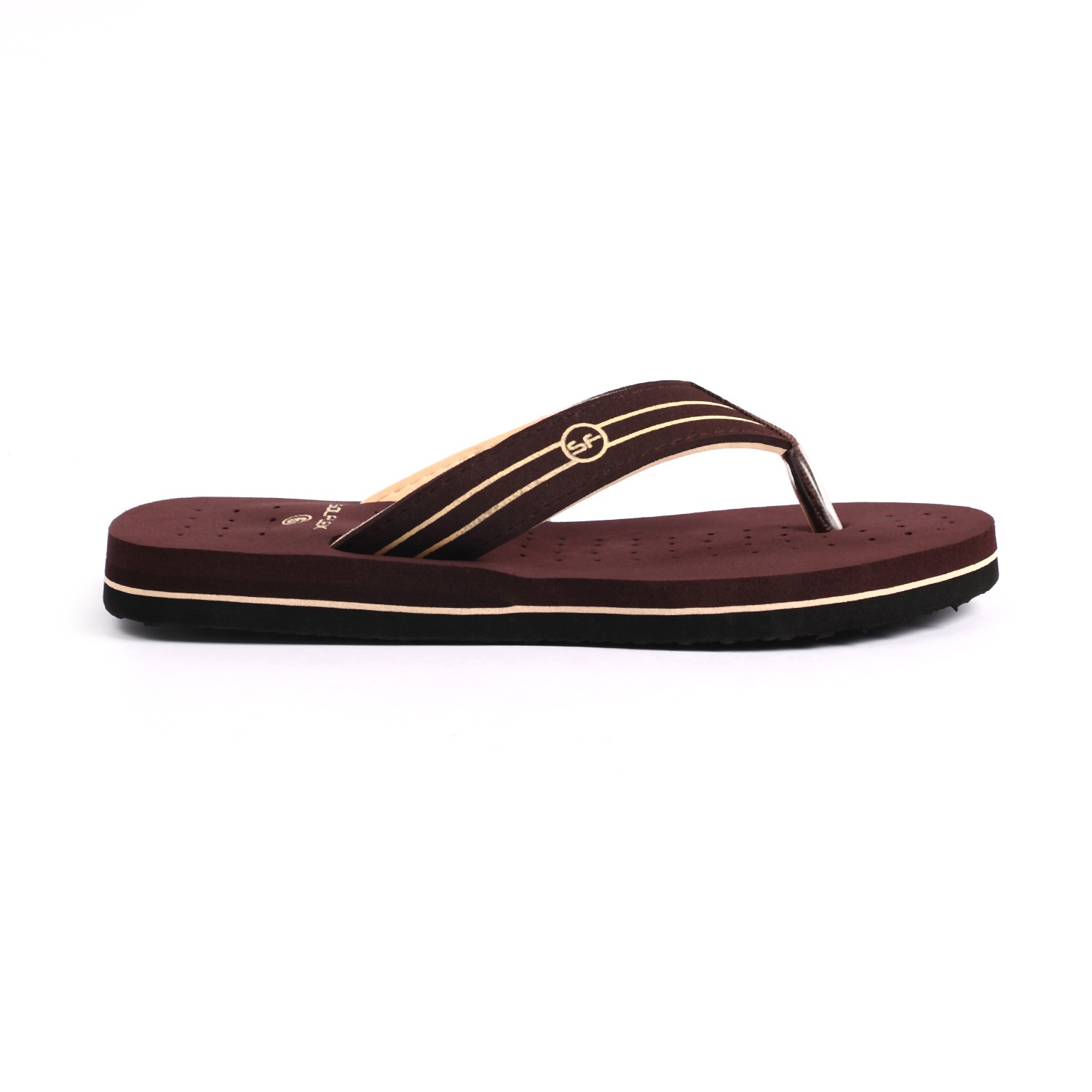 Solflex Women Brown Flip Flops