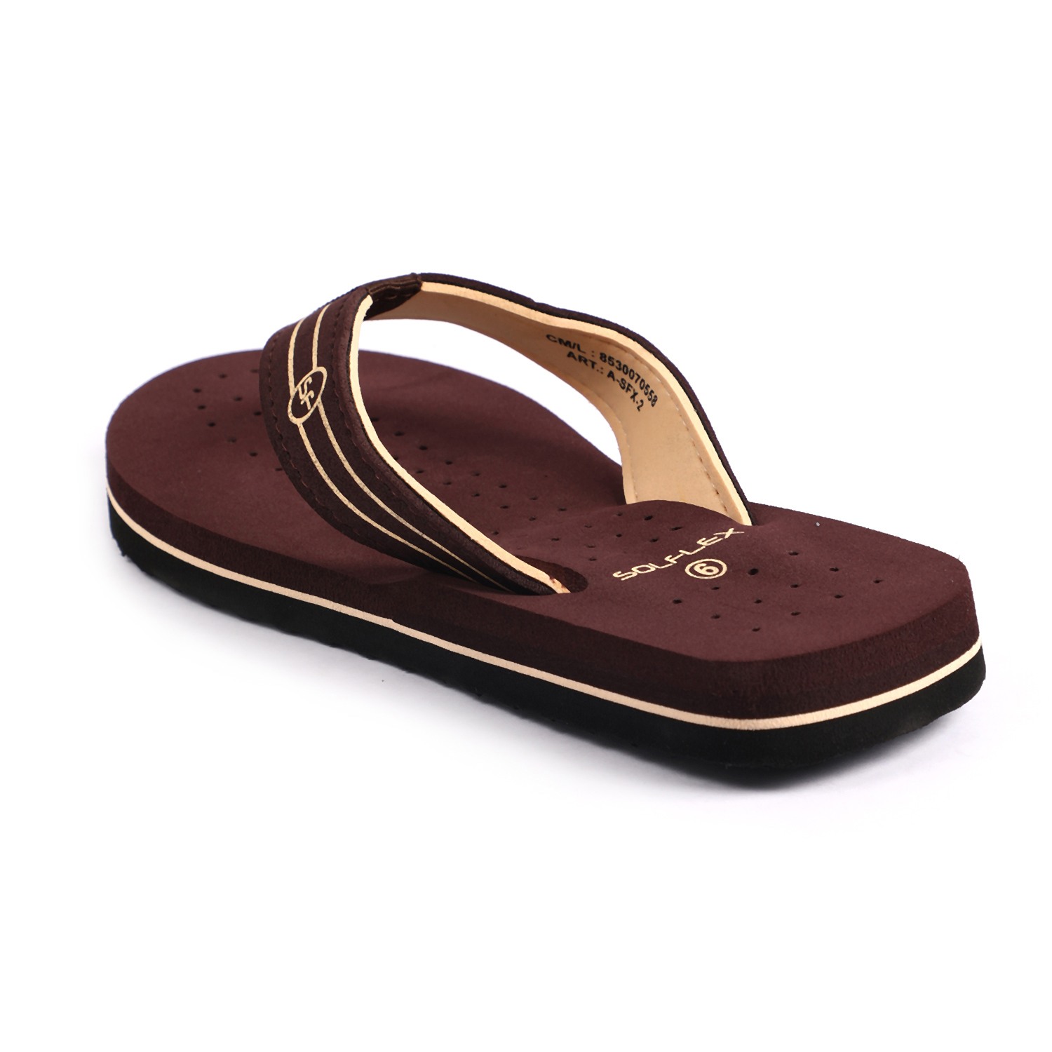 Solflex Women Brown Flip Flops