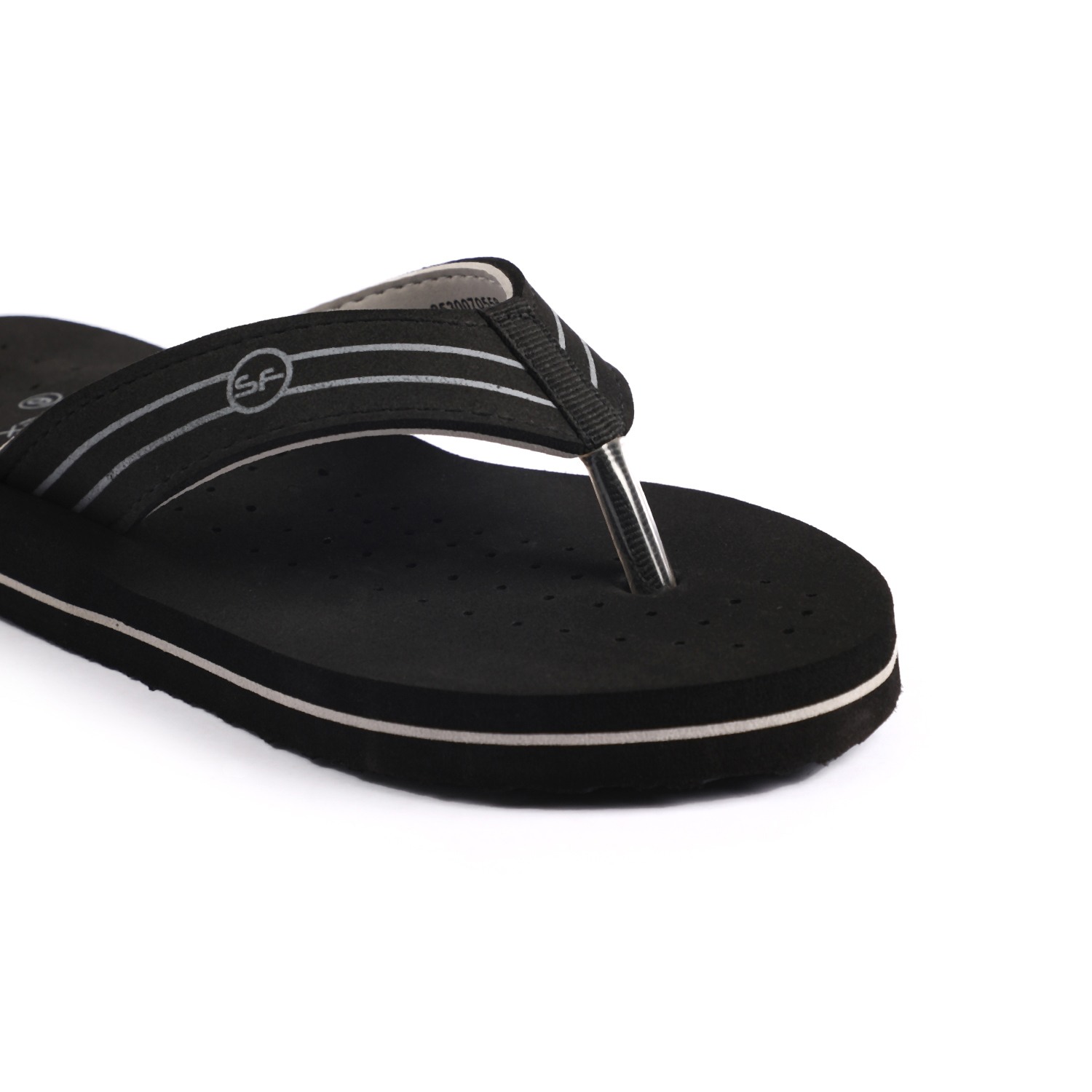 Solflex Women Black Flip Flops