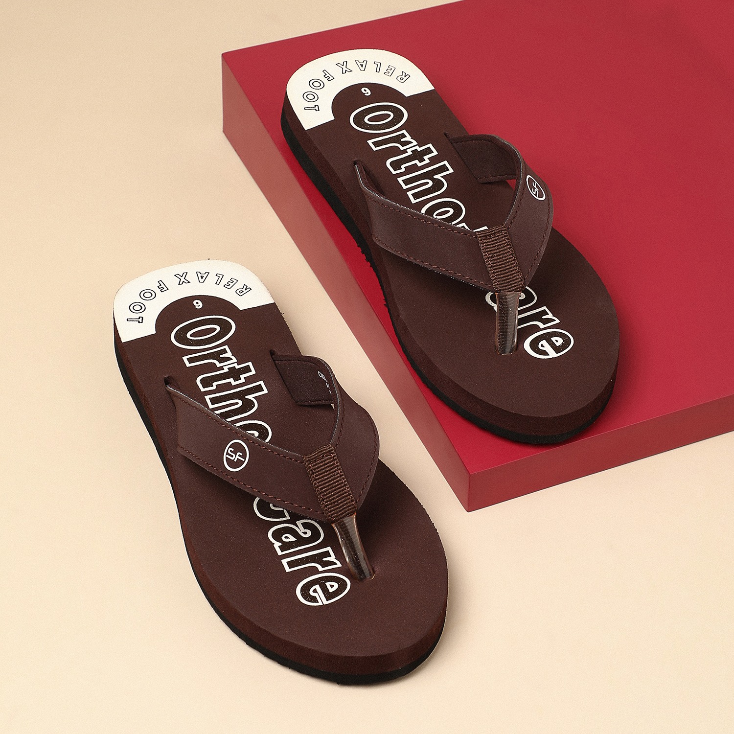Solflex Women Brown Flip Flops
