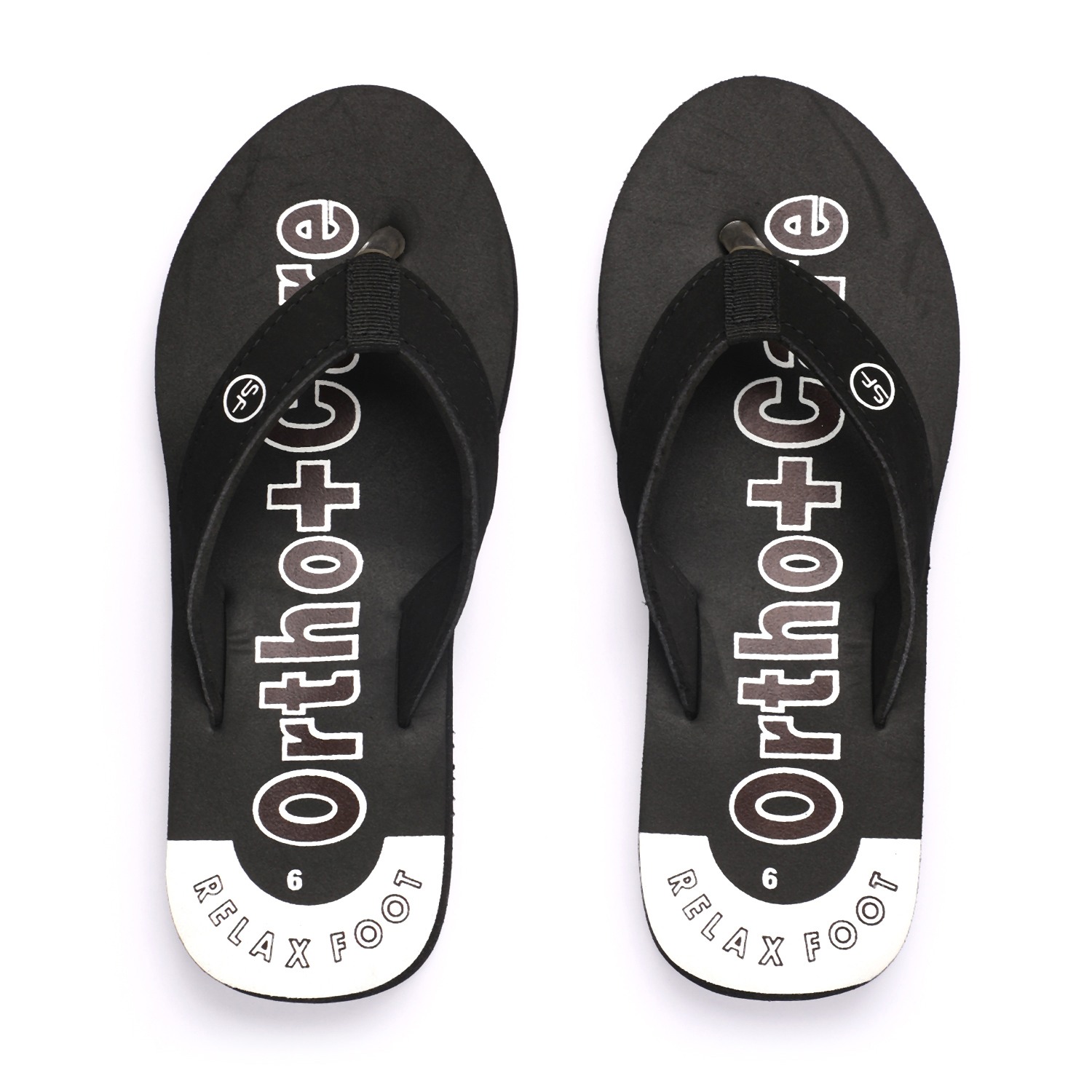 Solflex Women Black Flip Flops