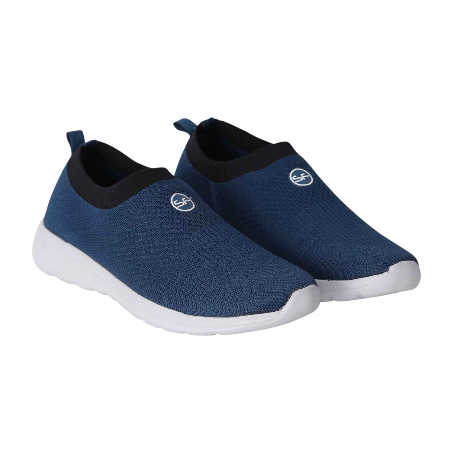 Men Navy black Slip-On Walking Shoes