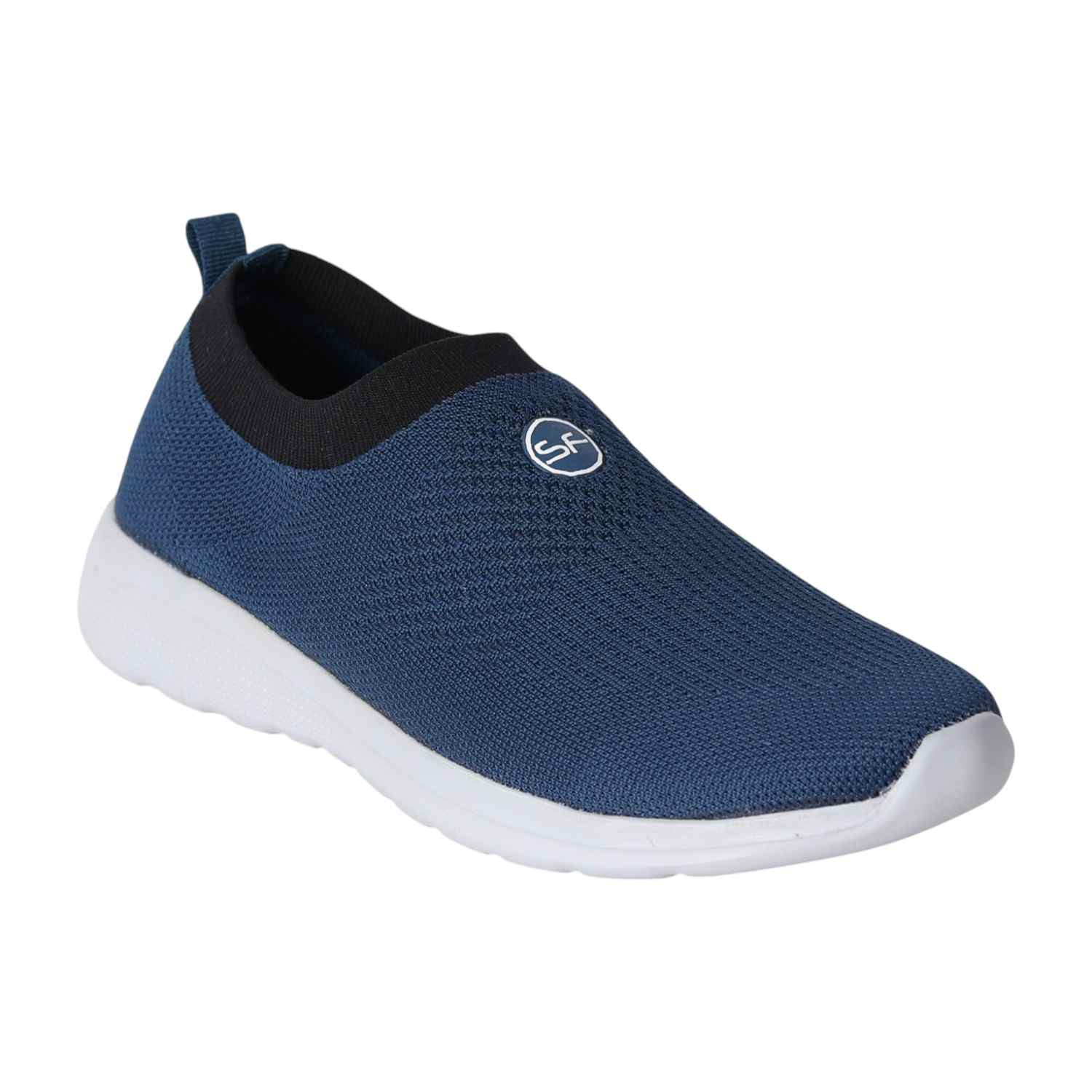 Men Navy black Slip-On Walking Shoes