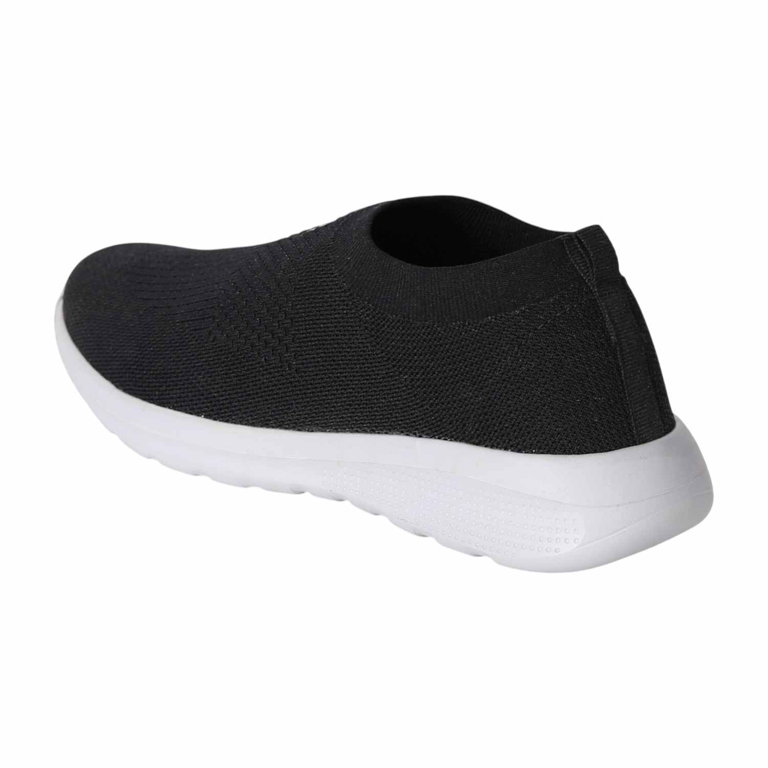Men' Black Slip-On Walking Shoes