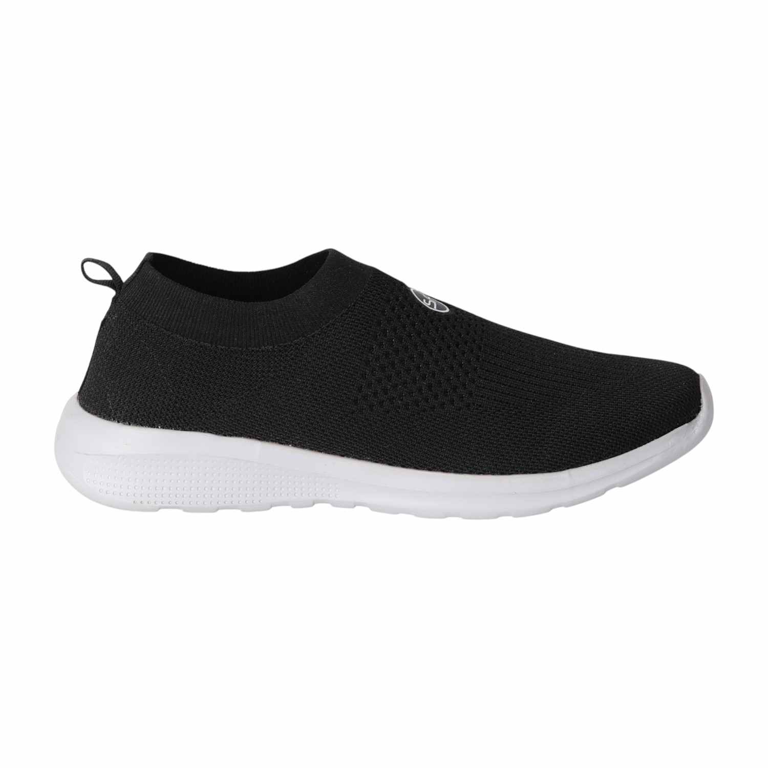 Men' Black Slip-On Walking Shoes