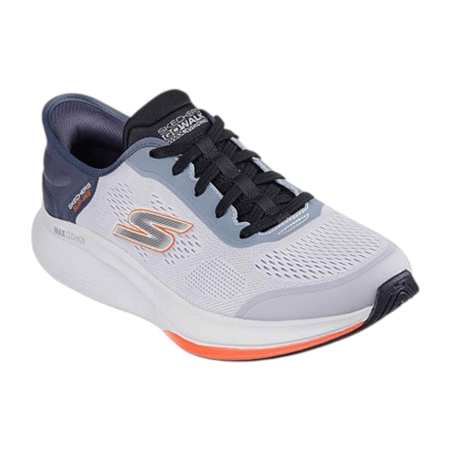 Grey-Blue Men Go Walk Max Walker-Next Gen Running Shoes