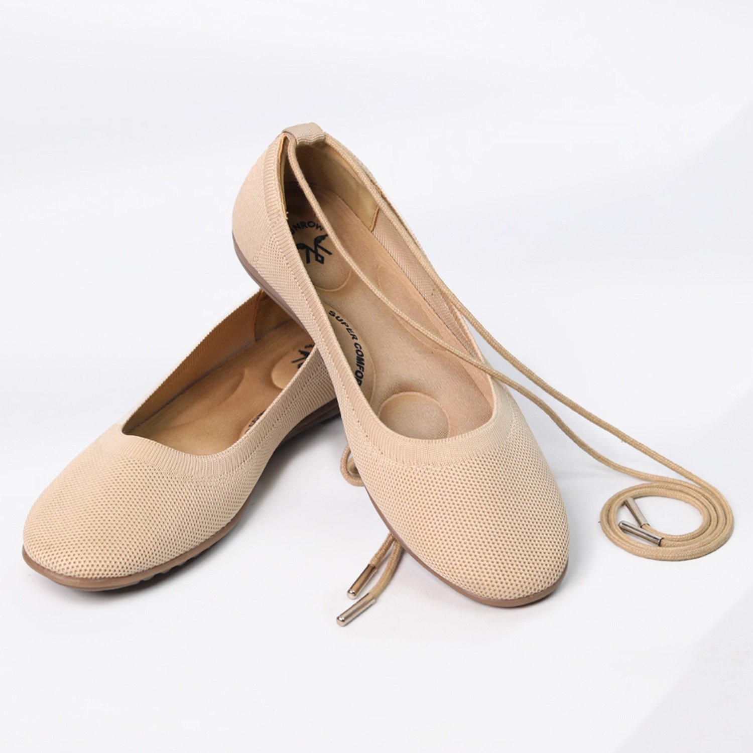 Monrow Eliza Beige Flat