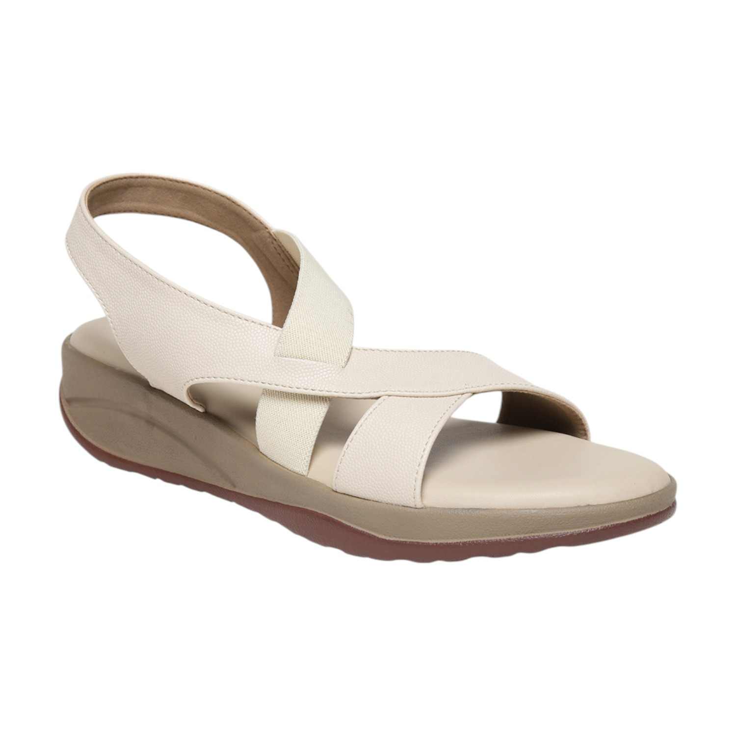 Monrow Ivey Cream Wedge Heels