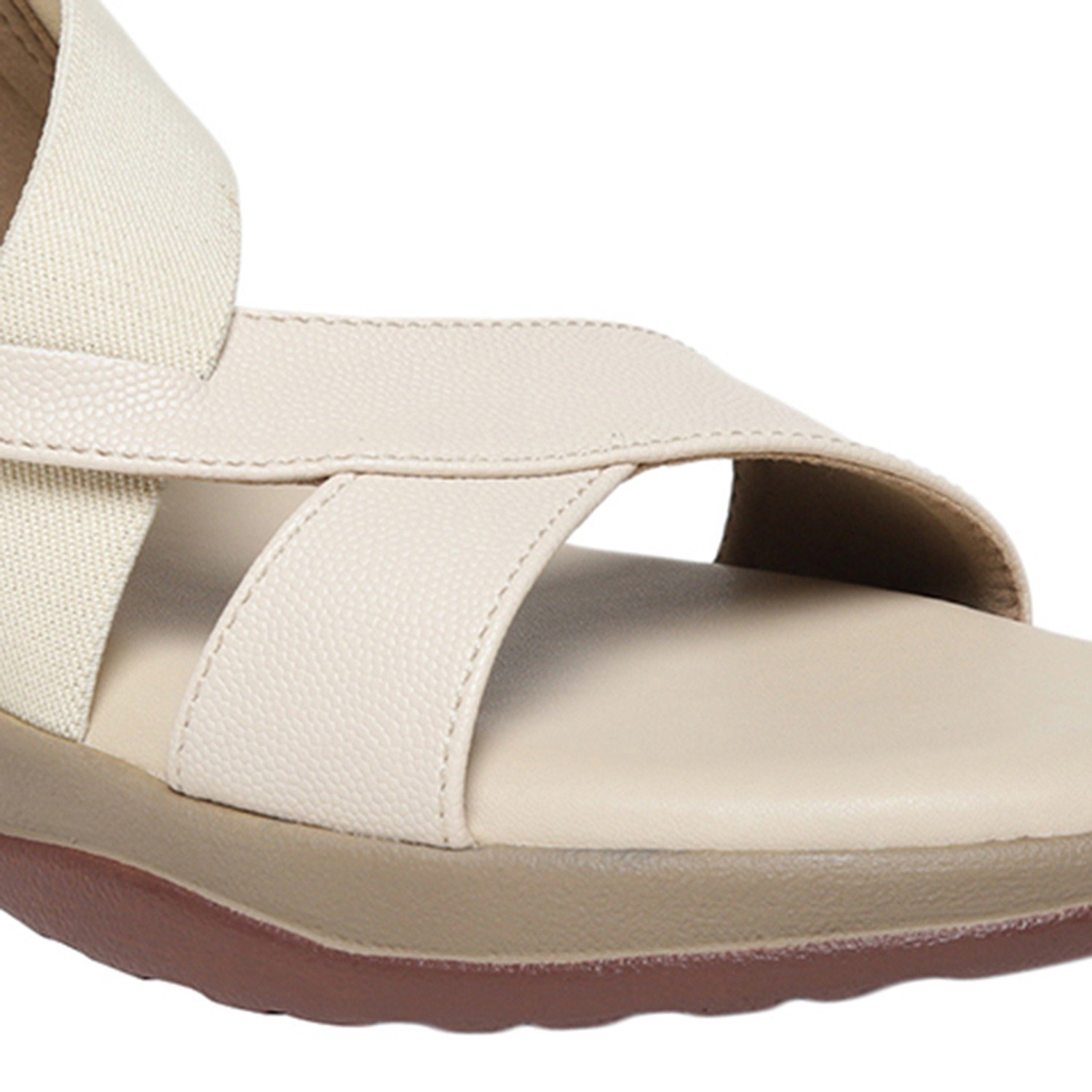 Monrow Ivey Cream Wedge Heels