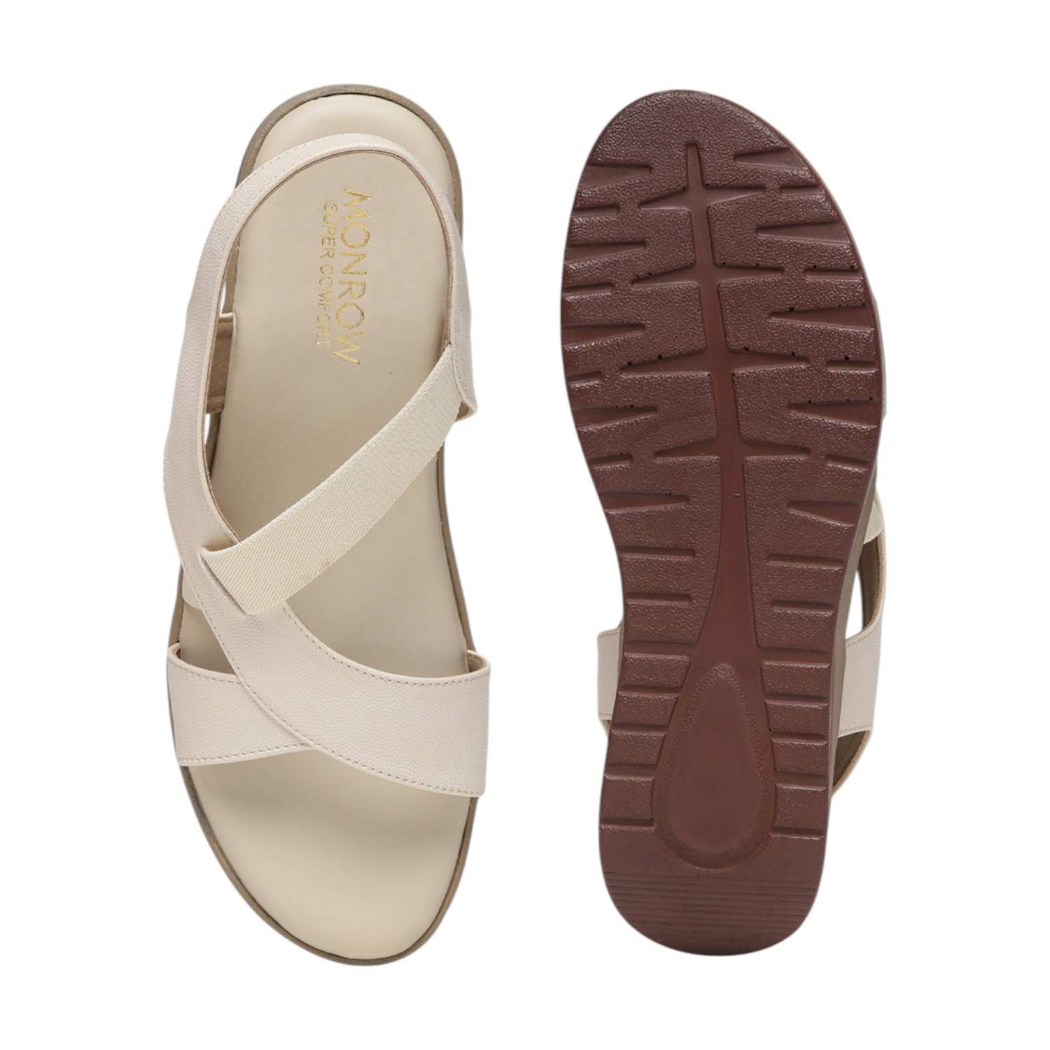 Monrow Ivey Cream Wedge Heels