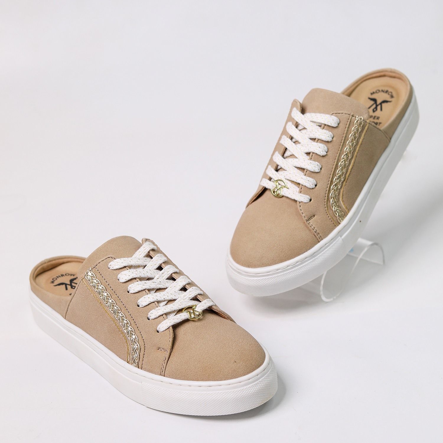 Monrow Nicola Khaki Mules