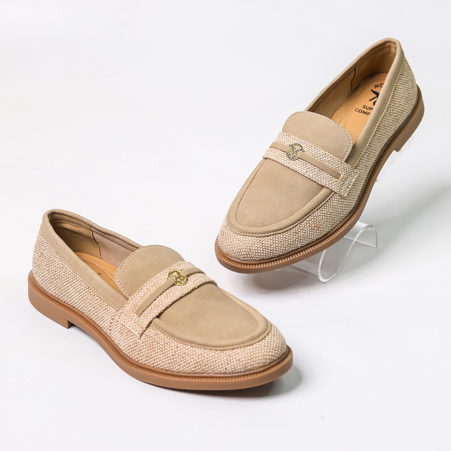 Monrow | Monrow Angelia Beige Flat|0