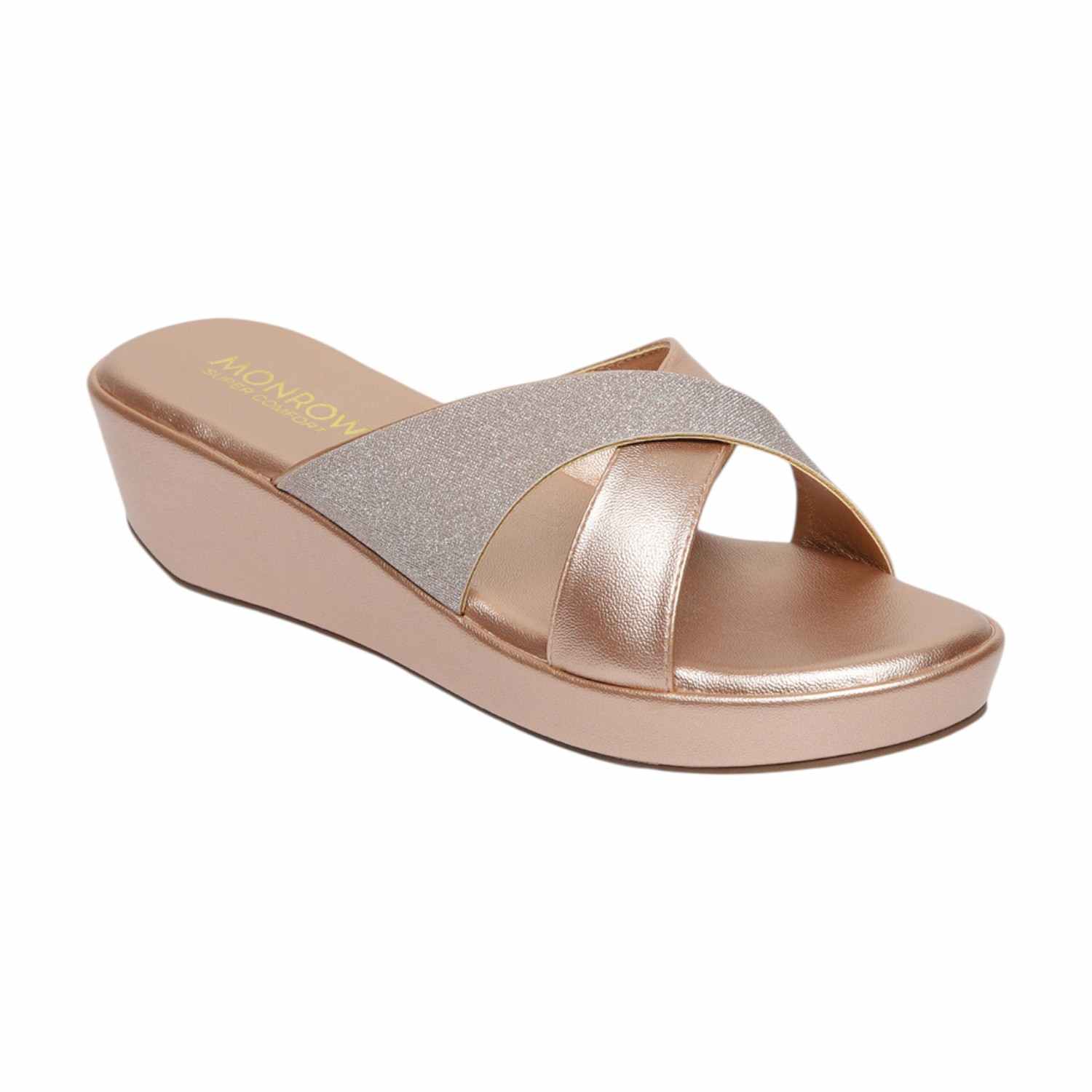 Monrow Elain Rose Gold Wedge Heels