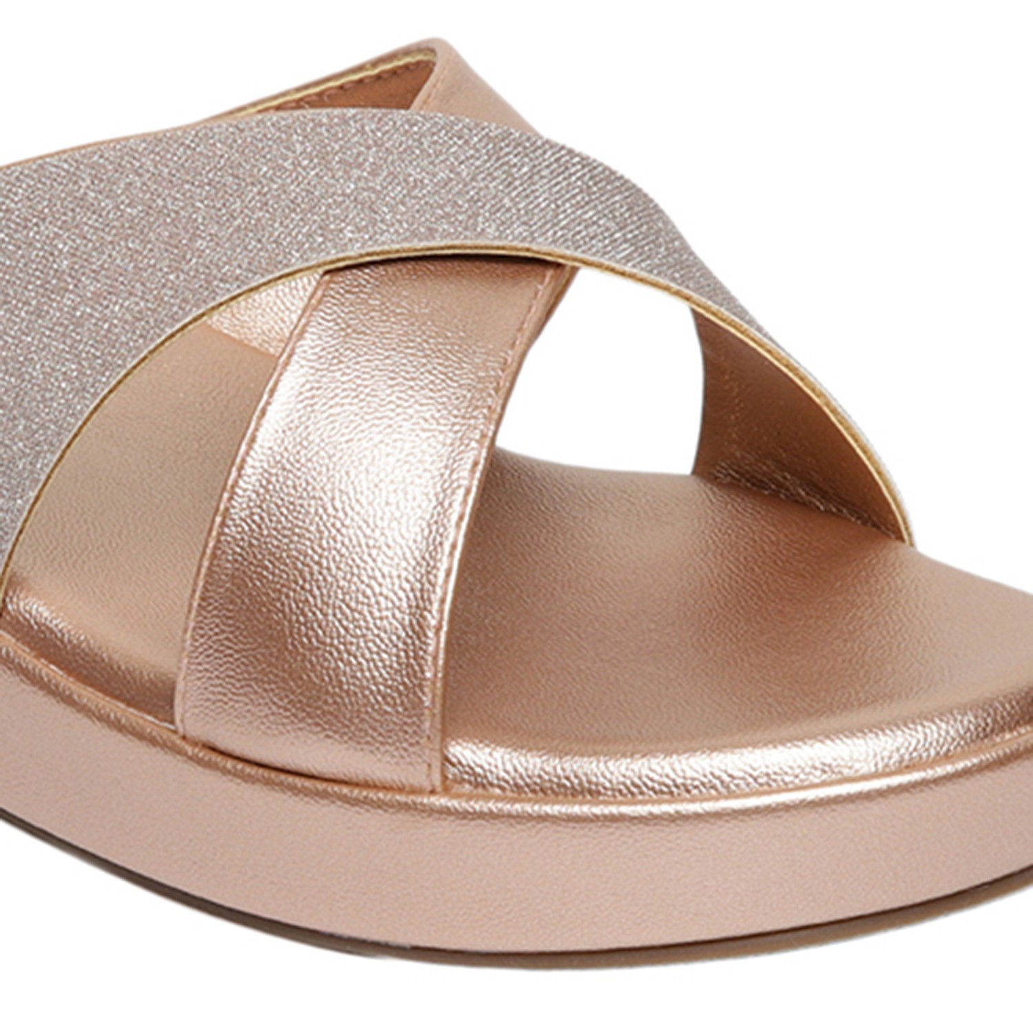 Monrow Elain Rose Gold Wedge Heels