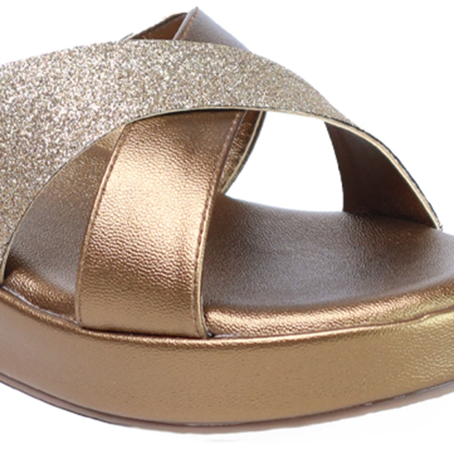 Monrow Elain Bronze Wedge Heels
