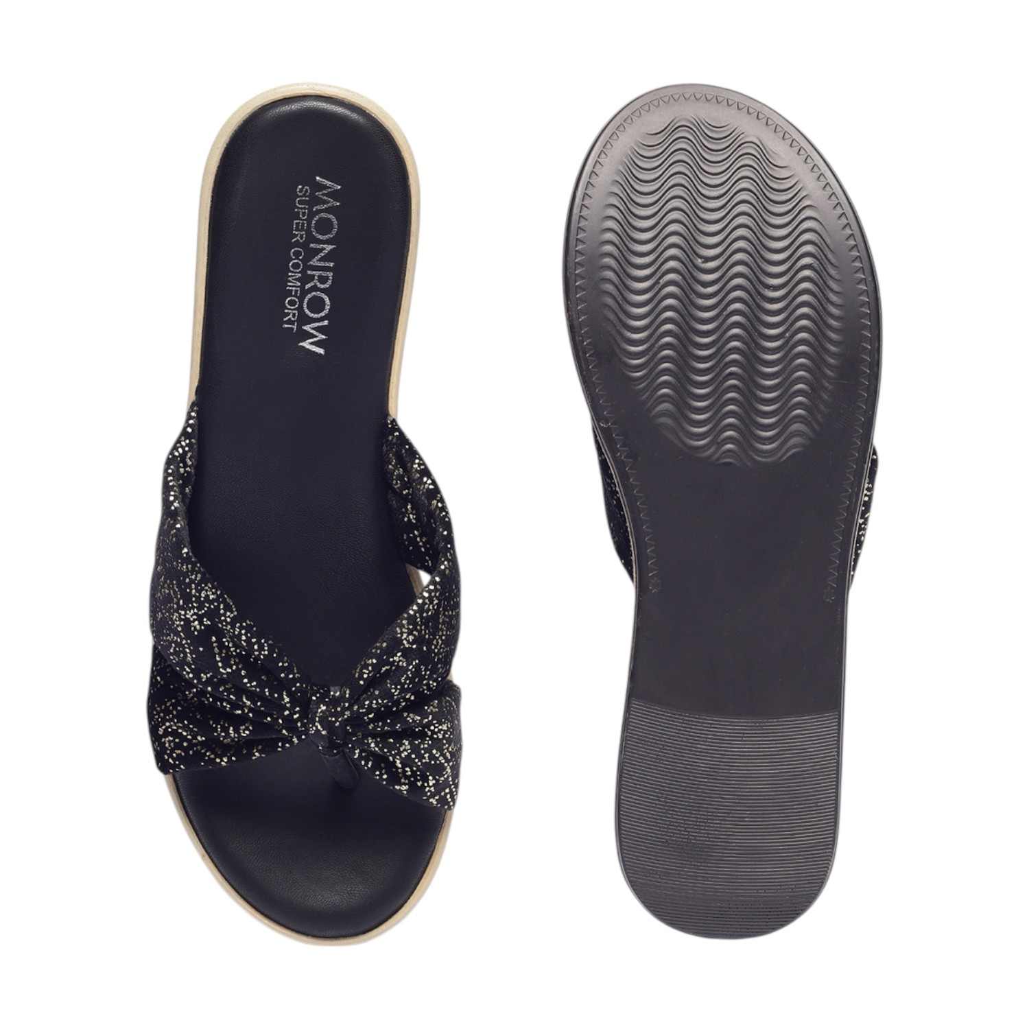 Monrow | Monrow Nellie Black Flatform Heels|4