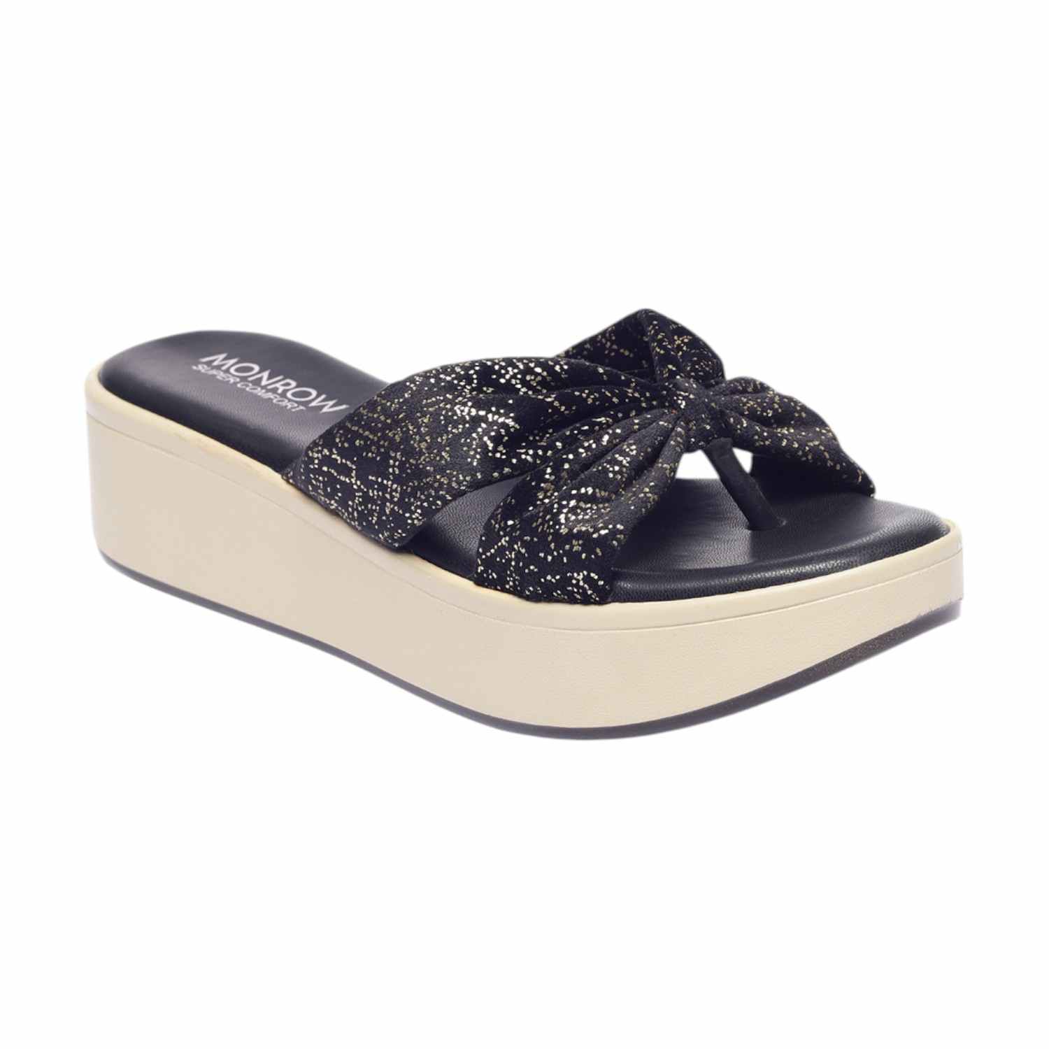 Monrow | Monrow Nellie Black Flatform Heels|1