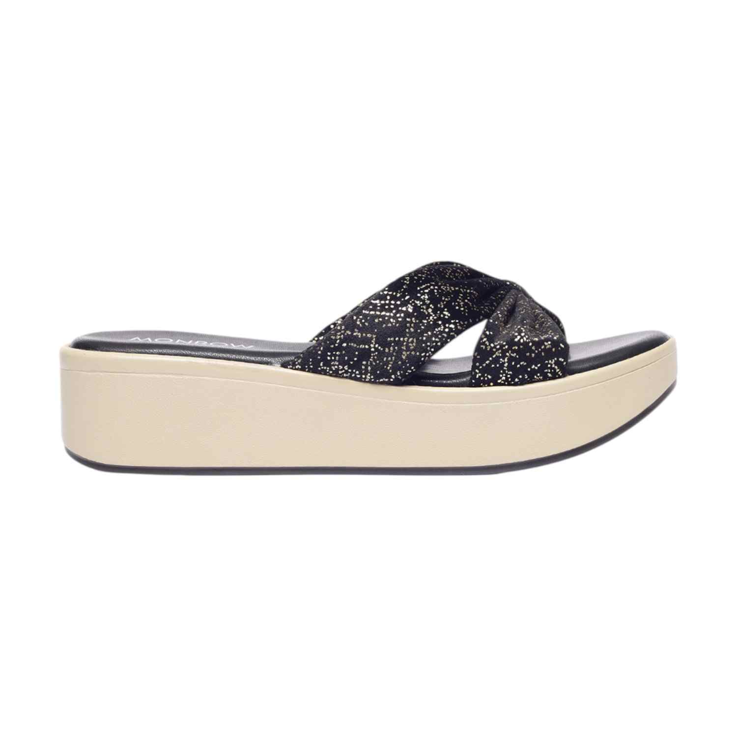 Monrow | Monrow Nellie Black Flatform Heels|3