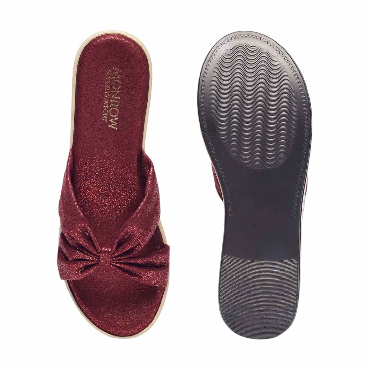 Monrow Nellie Maroon Flatform Heels