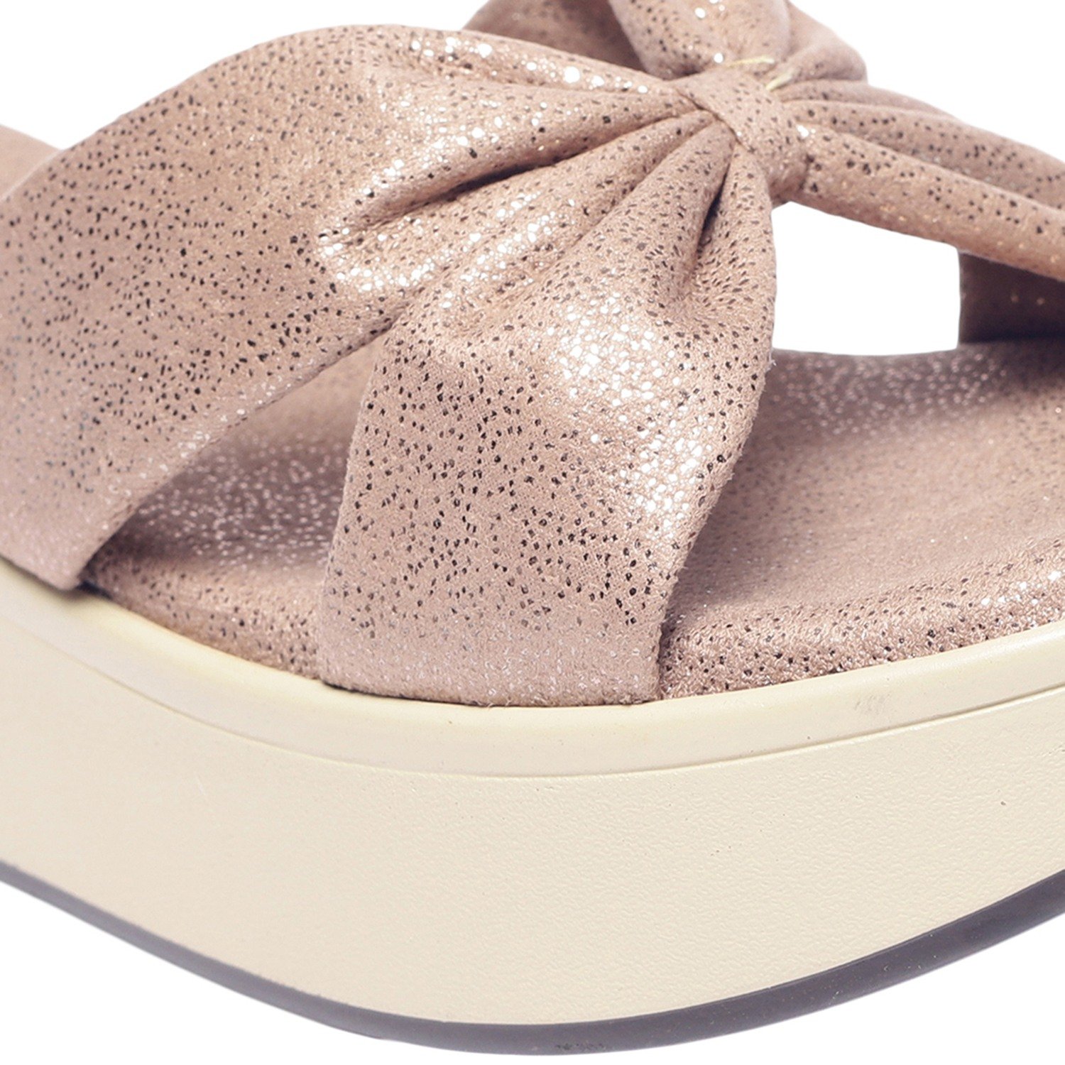 Monrow Nellie Beige Flatform Heels