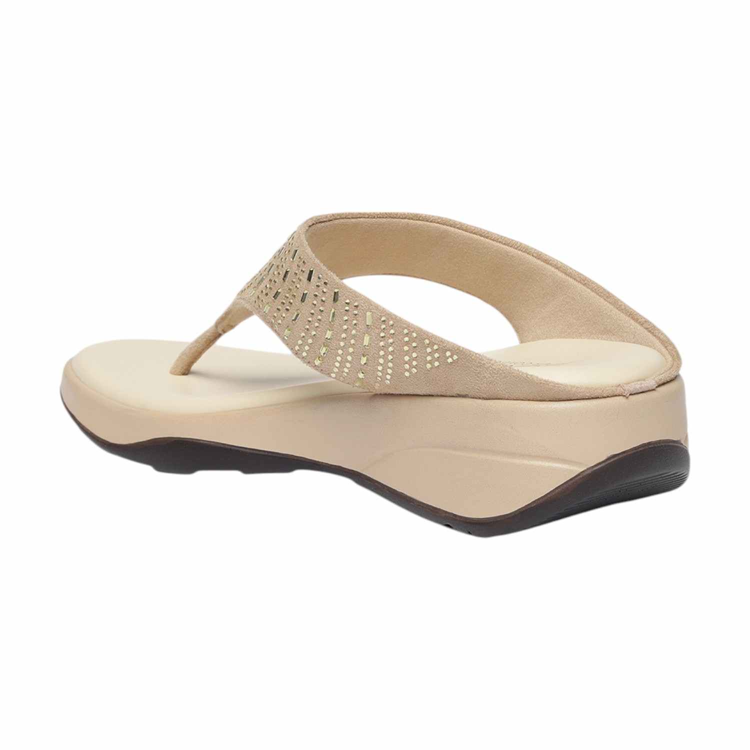Monrow Aleana Cream Wedge Heels