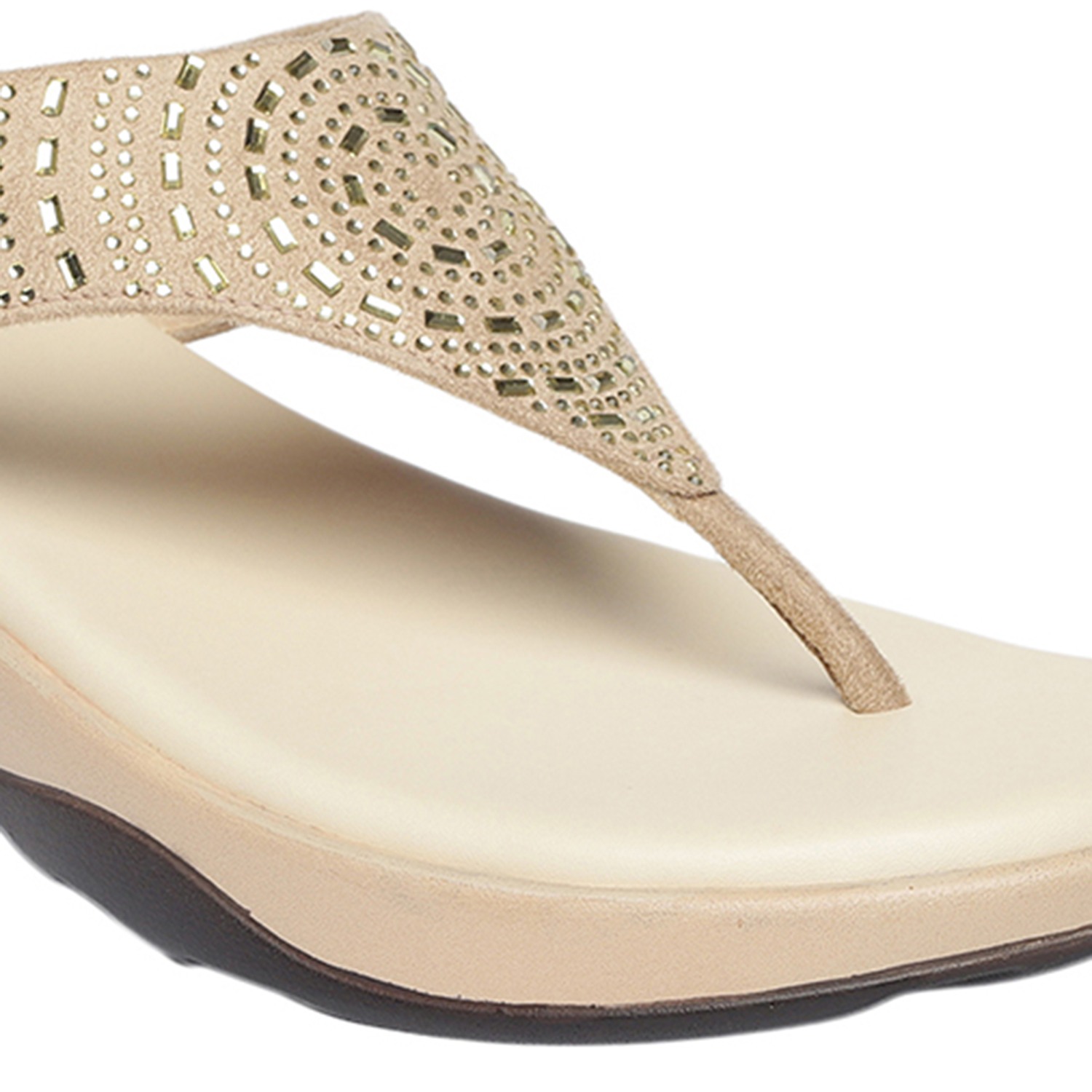 Monrow Aleana Cream Wedge Heels