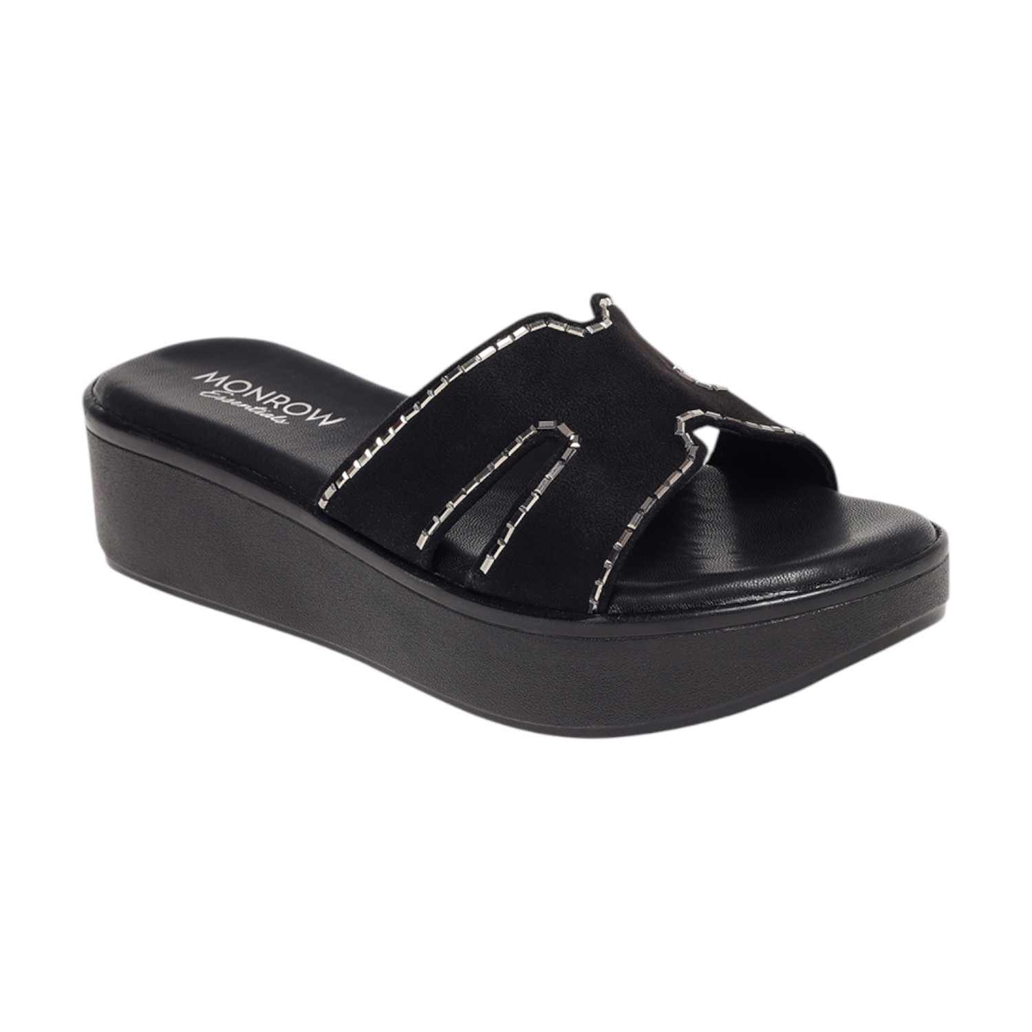 Monrow Alice Black Flatform Heels
