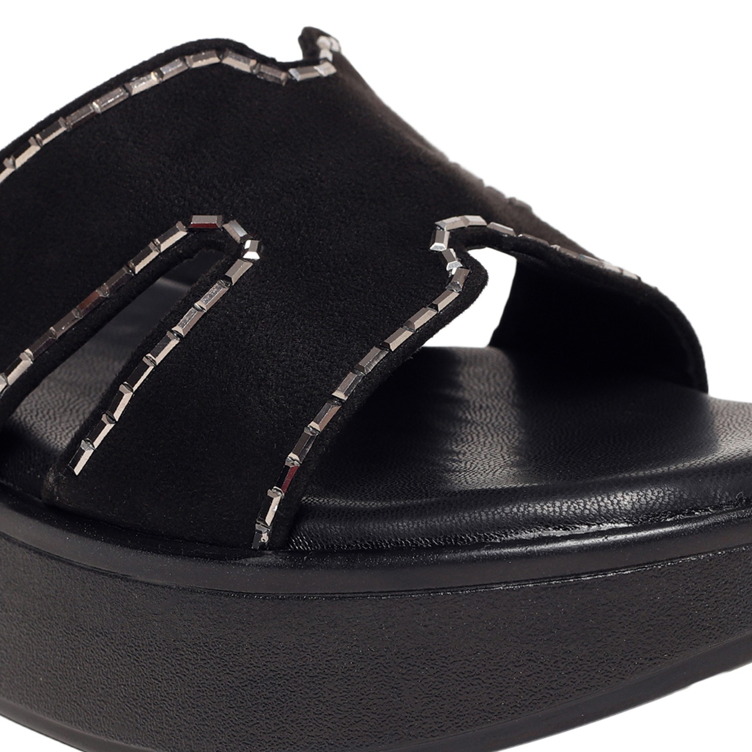 Monrow Alice Black Flatform Heels