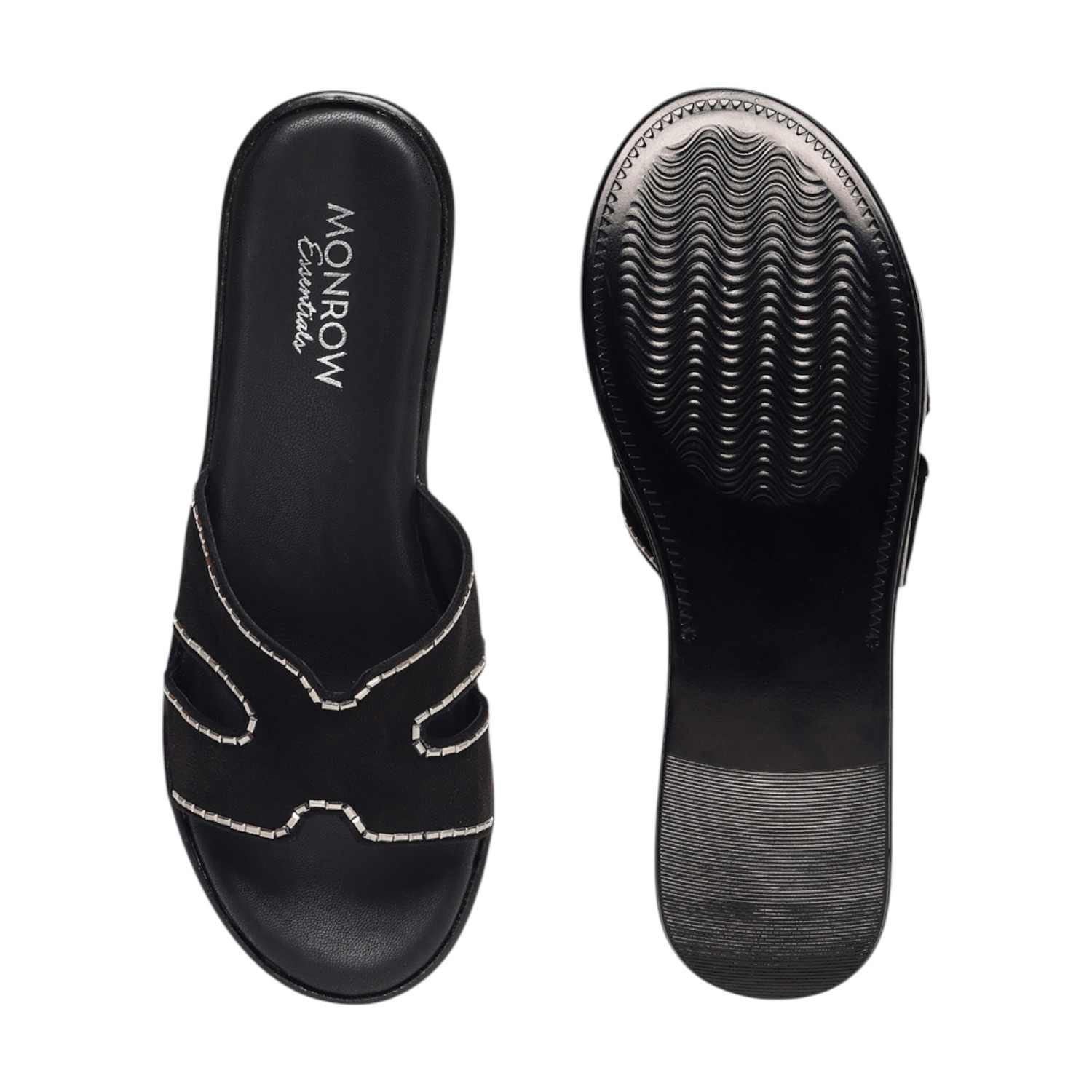 Monrow Alice Black Flatform Heels